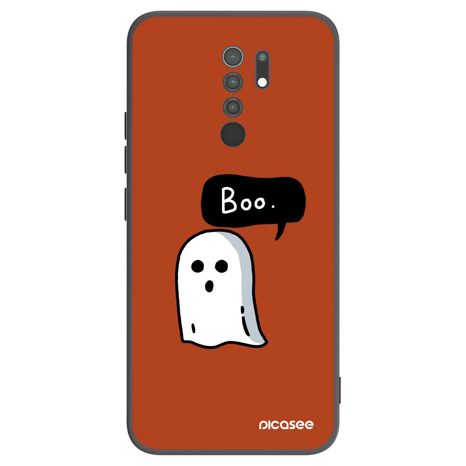 Picasee silikonski črni ovitek za Xiaomi Redmi 9 - Boo