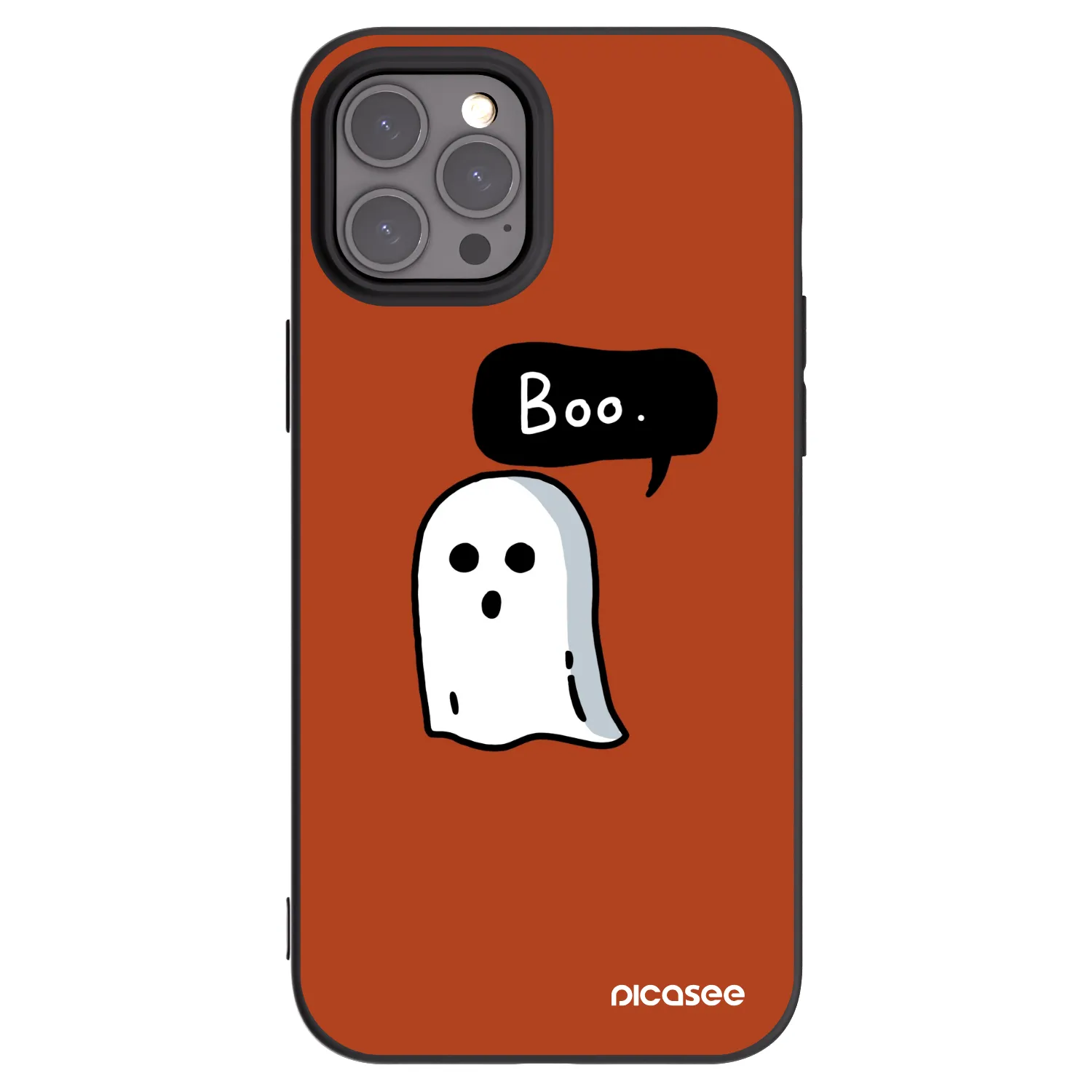 Picasee silikonski črni ovitek za Apple iPhone 12 Pro Max - Boo