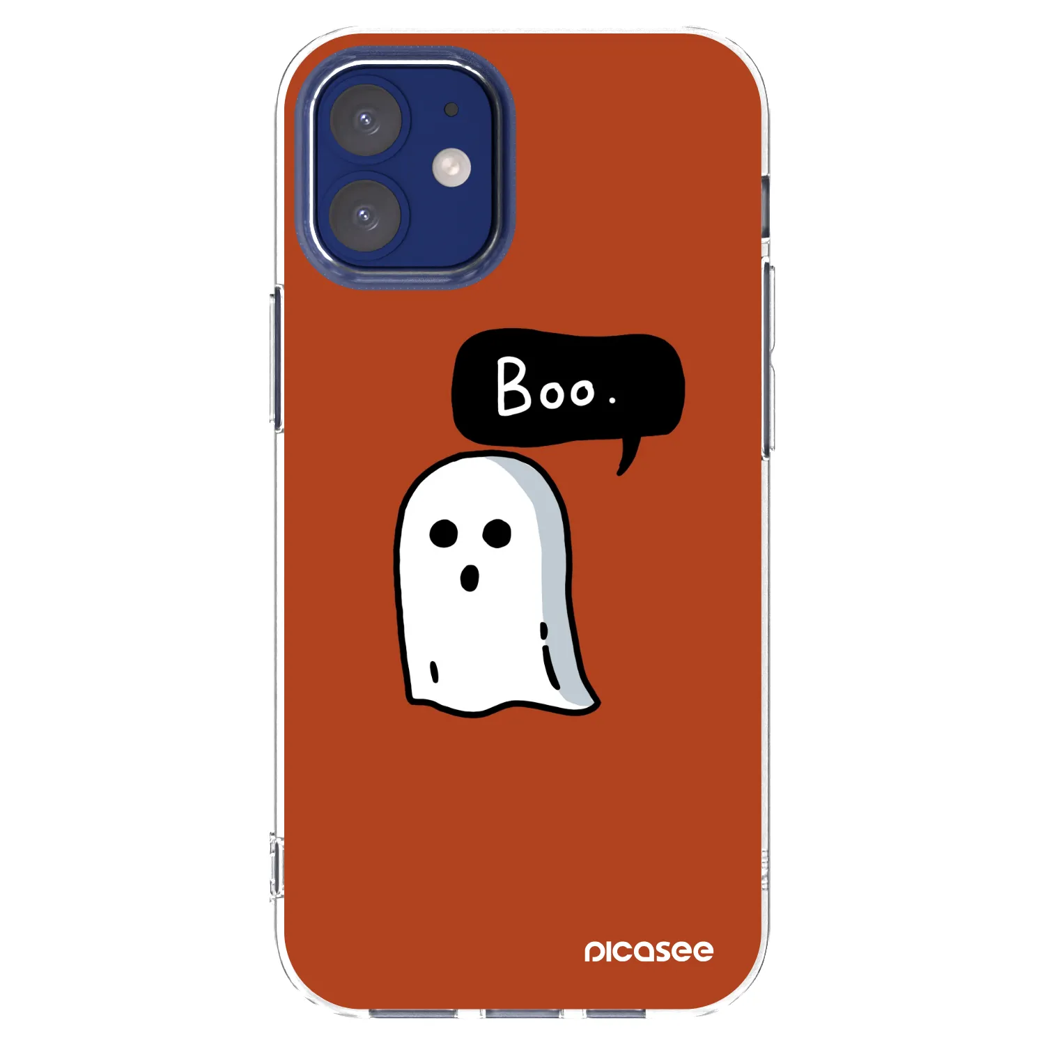 Picasee silikonski prozorni ovitek za Apple iPhone 12 mini - Boo