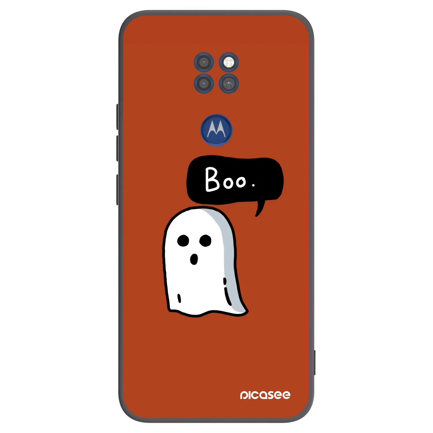 Picasee silikonski črni ovitek za Motorola Moto G9 Play - Boo