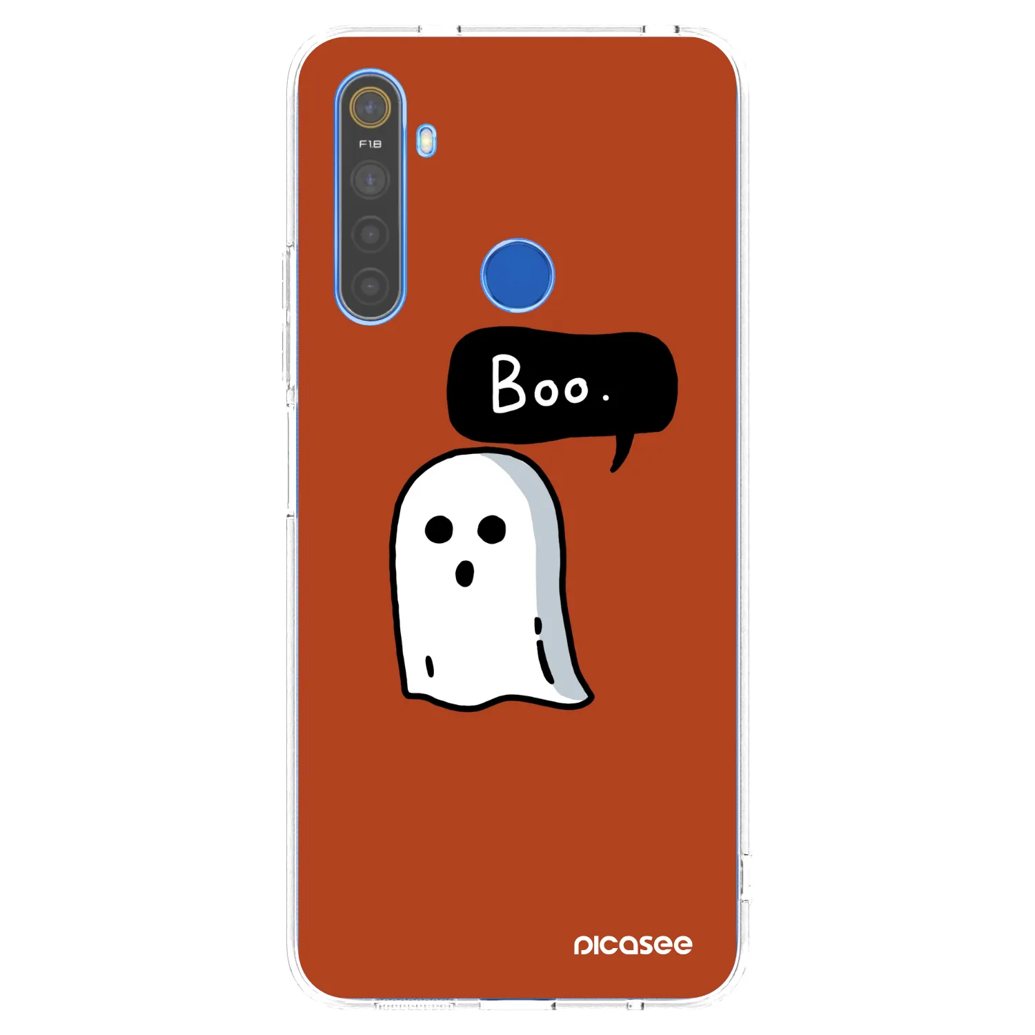 Picasee silikonski prozorni ovitek za Realme 5 - Boo