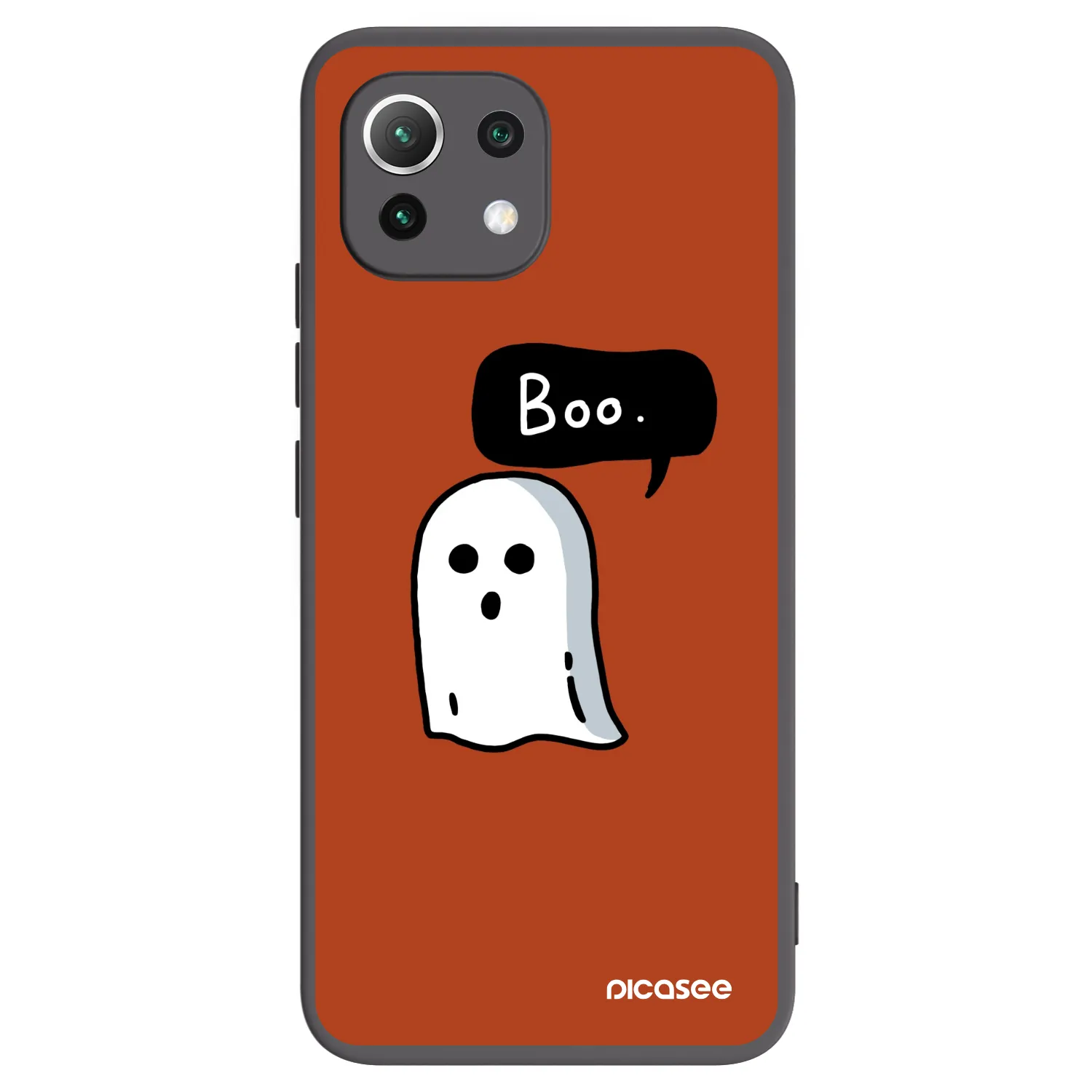Picasee silikonski črni ovitek za Xiaomi Mi 11 Lite - Boo