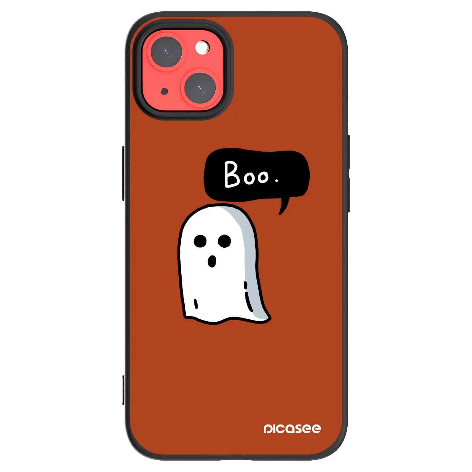 Picasee silikonski črni ovitek za Apple iPhone 13 - Boo