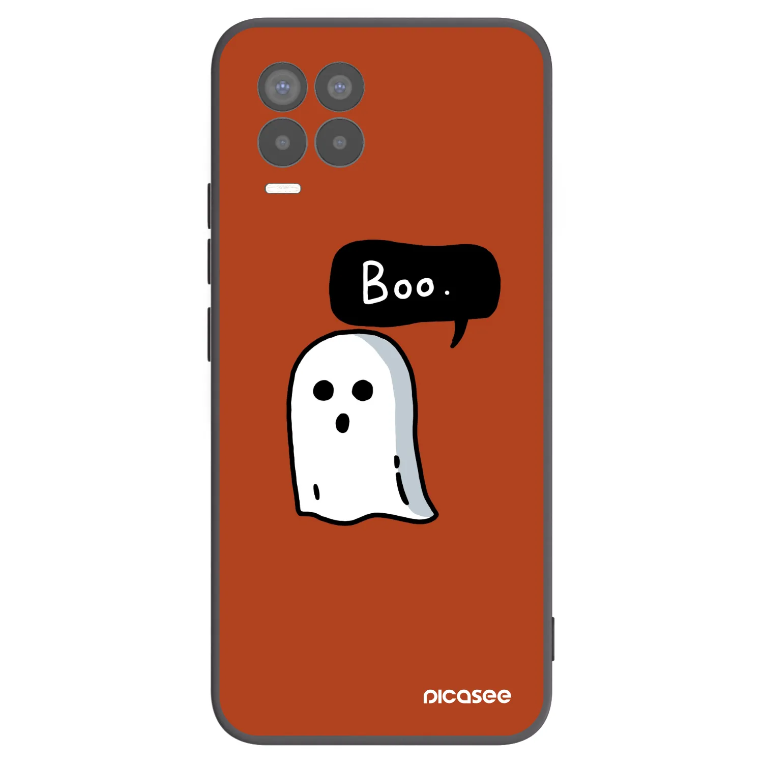 Picasee silikonski črni ovitek za Realme 8 4G - Boo