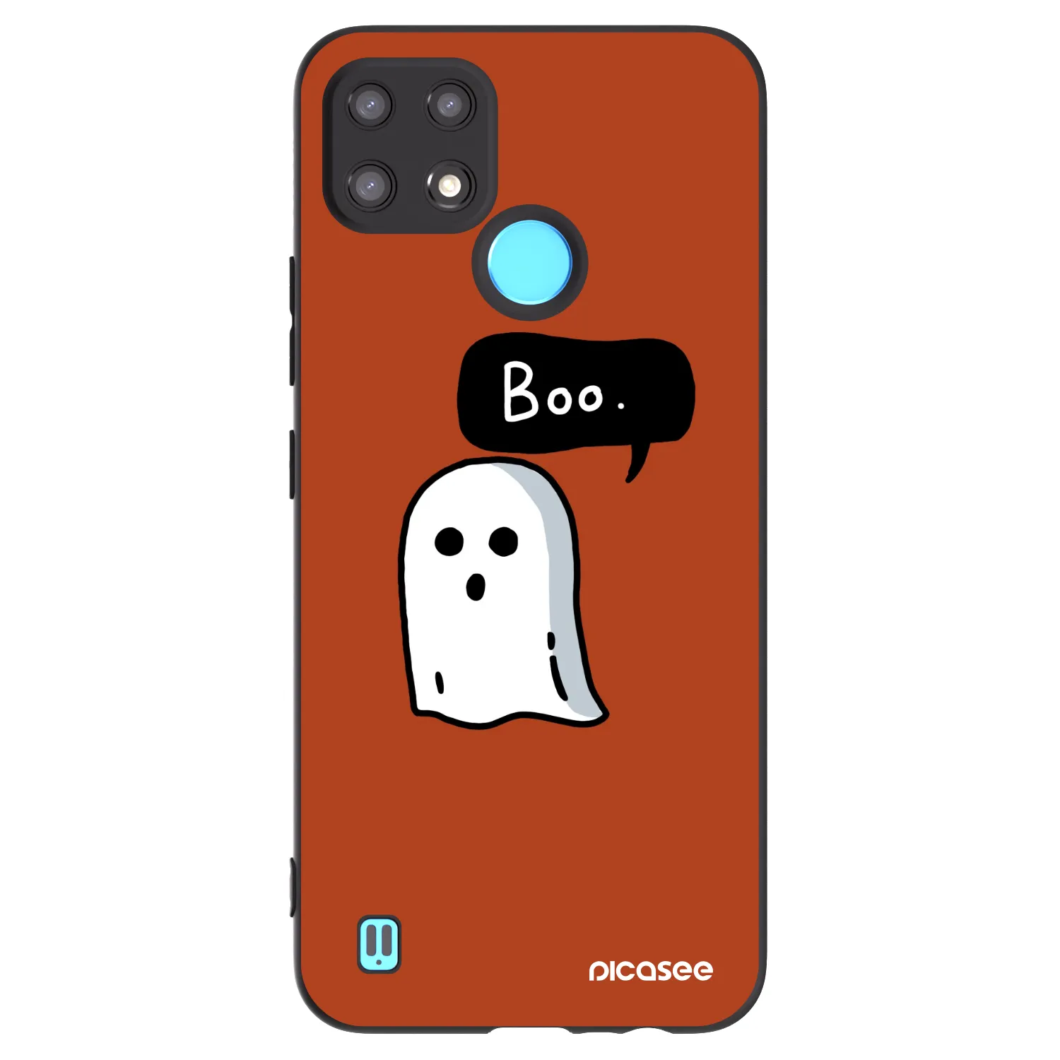 Picasee silikonski črni ovitek za Realme C21 - Boo