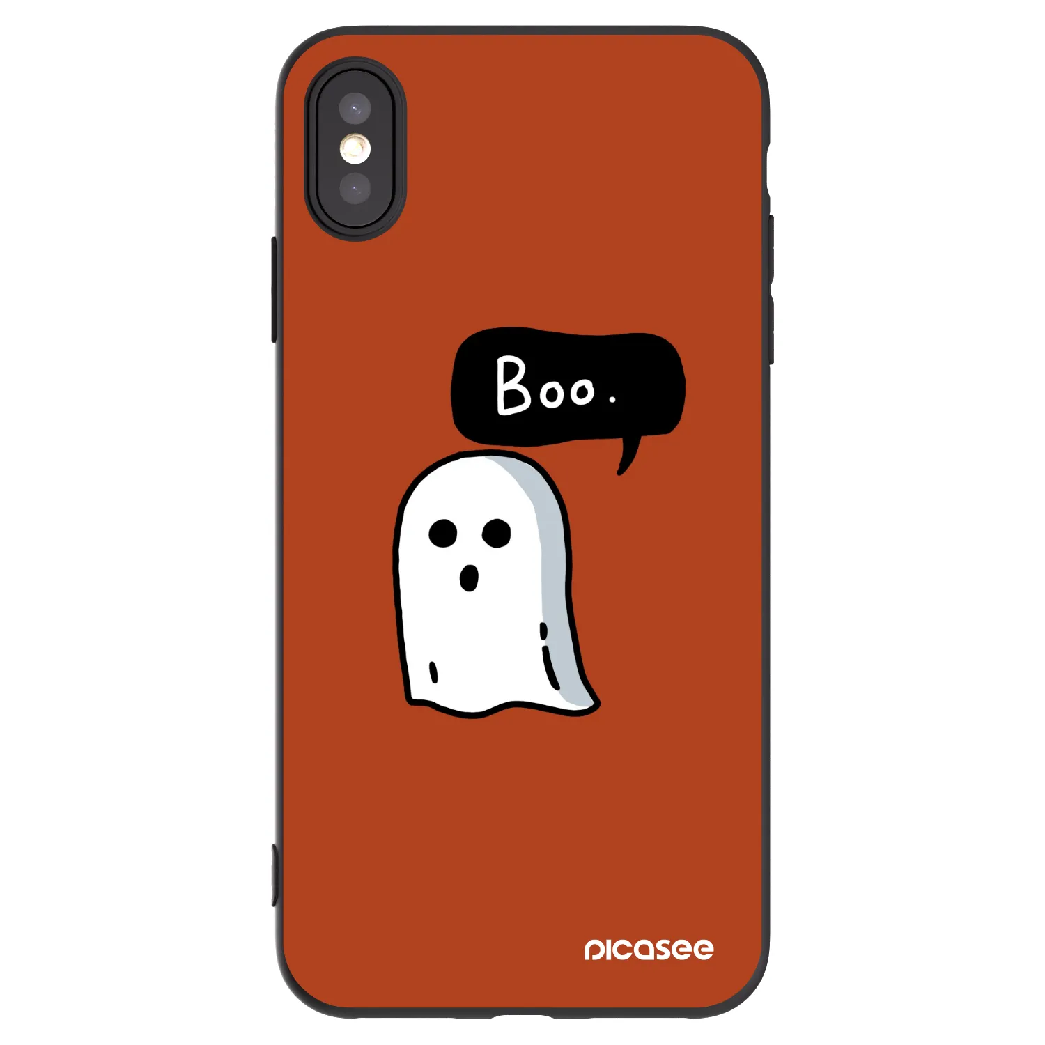 Picasee silikonski črni ovitek za Apple iPhone XS Max - Boo