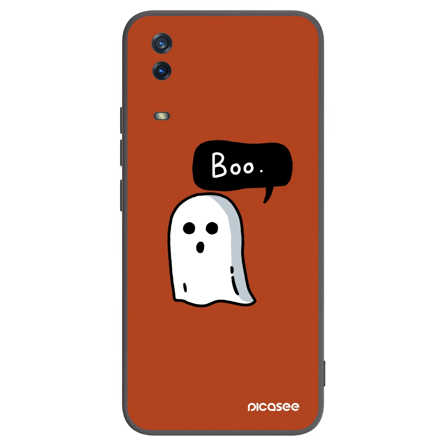 Picasee silikonski črni ovitek za Vivo Y11s - Boo