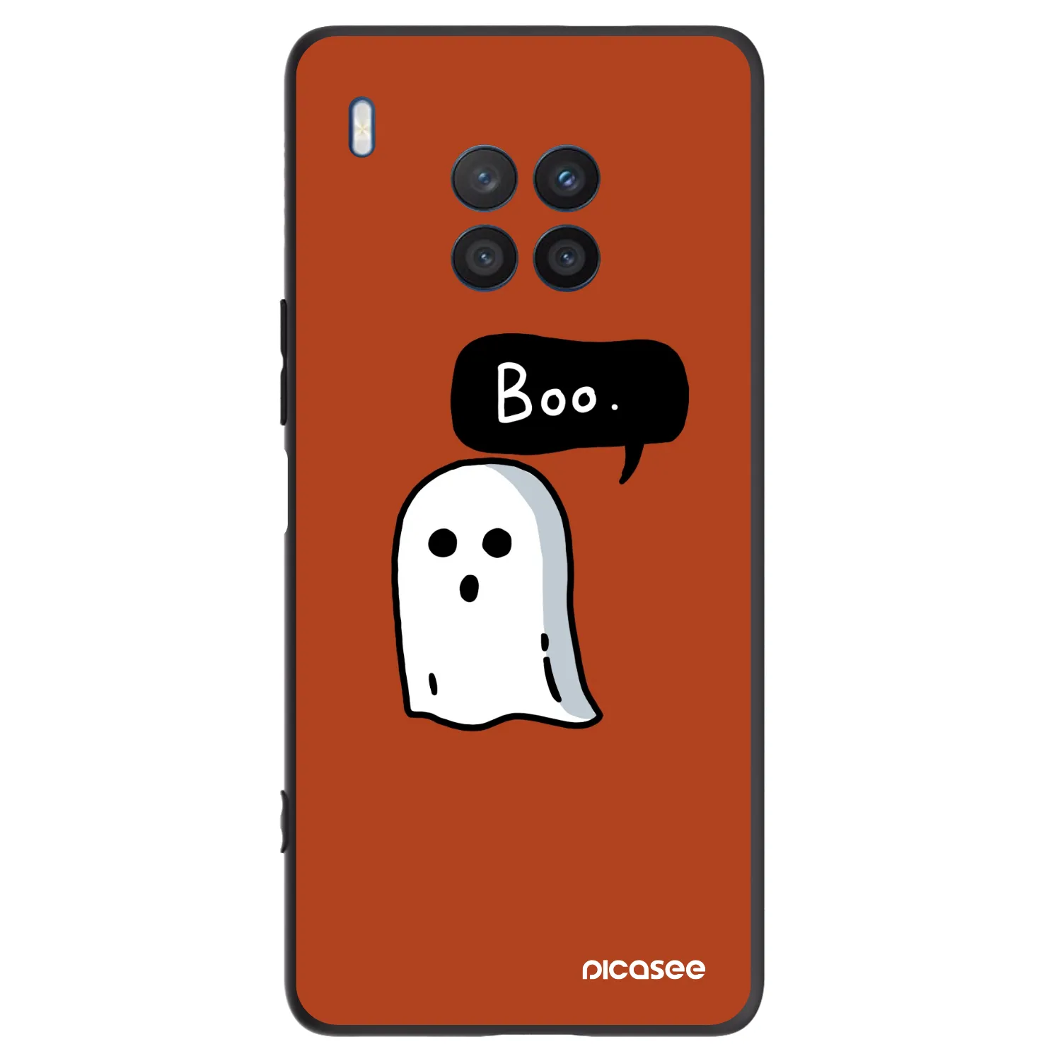 Picasee silikonski črni ovitek za Honor 50 Lite - Boo