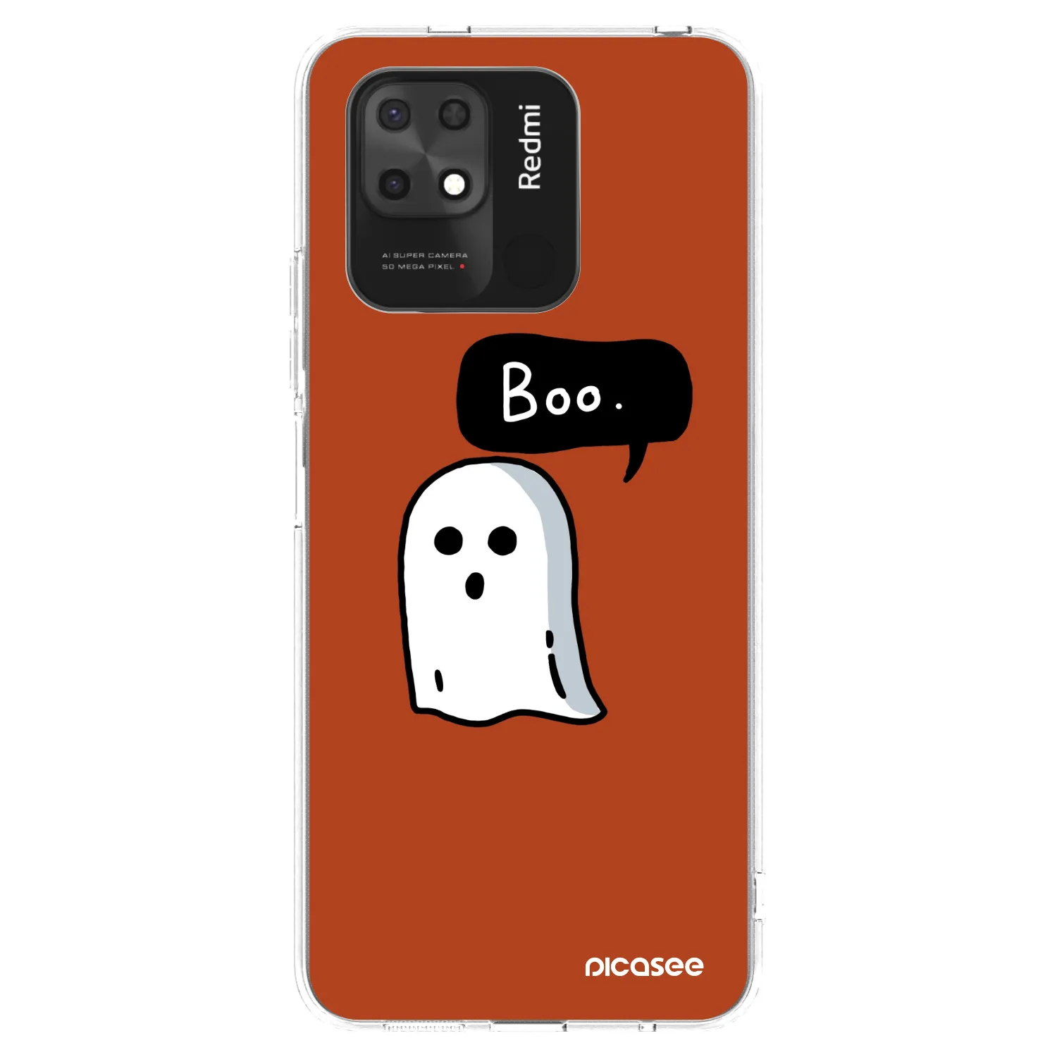 Picasee silikonski prozorni ovitek za Xiaomi Redmi 10C - Boo
