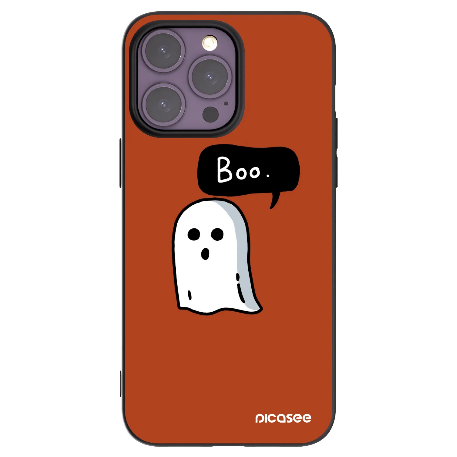 Picasee silikonski črni ovitek za Apple iPhone 14 Pro Max - Boo