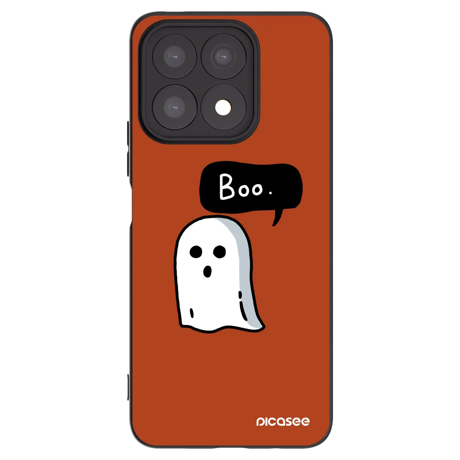 Picasee silikonski črni ovitek za Honor X8a - Boo