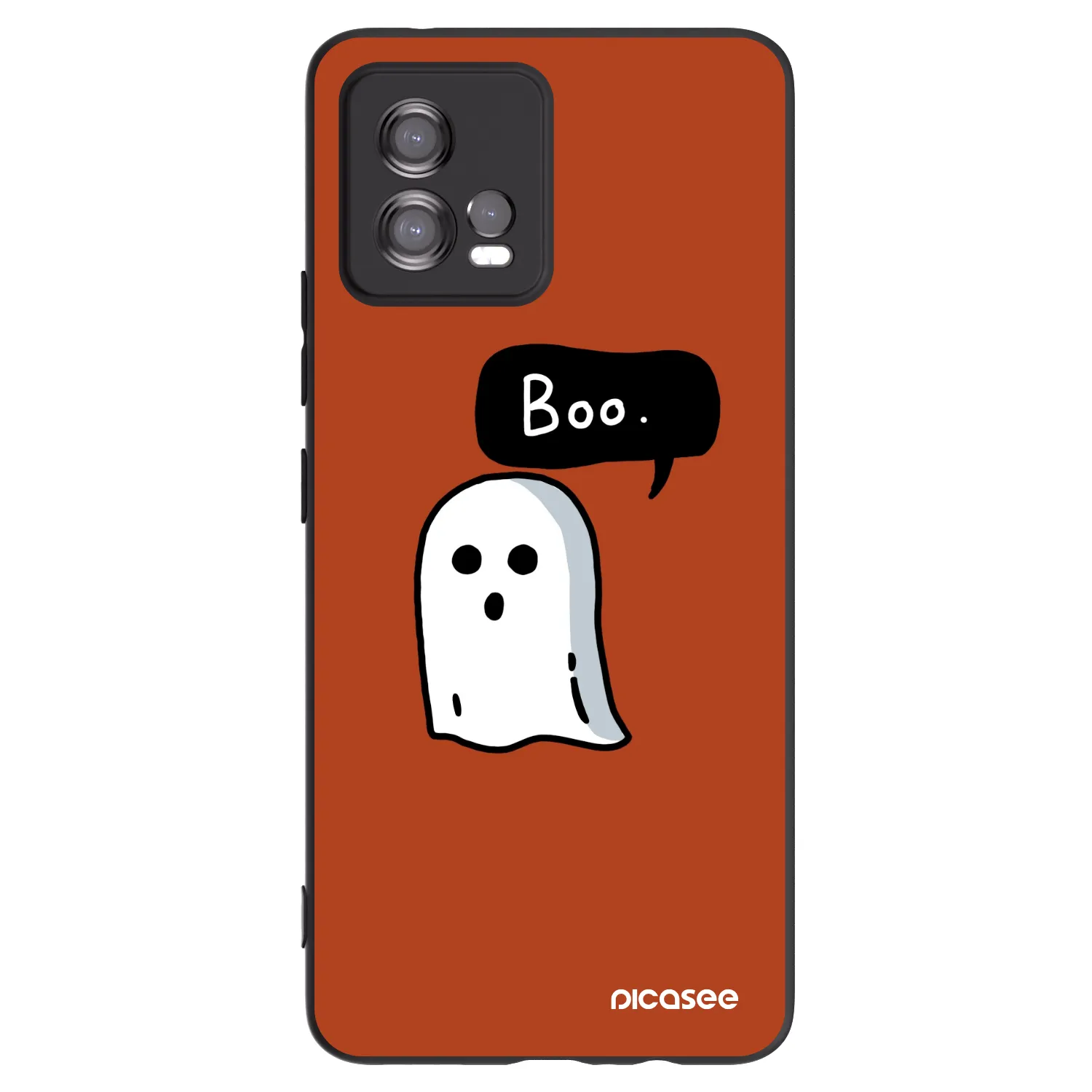 Picasee silikonski črni ovitek za Motorola Moto G72 - Boo