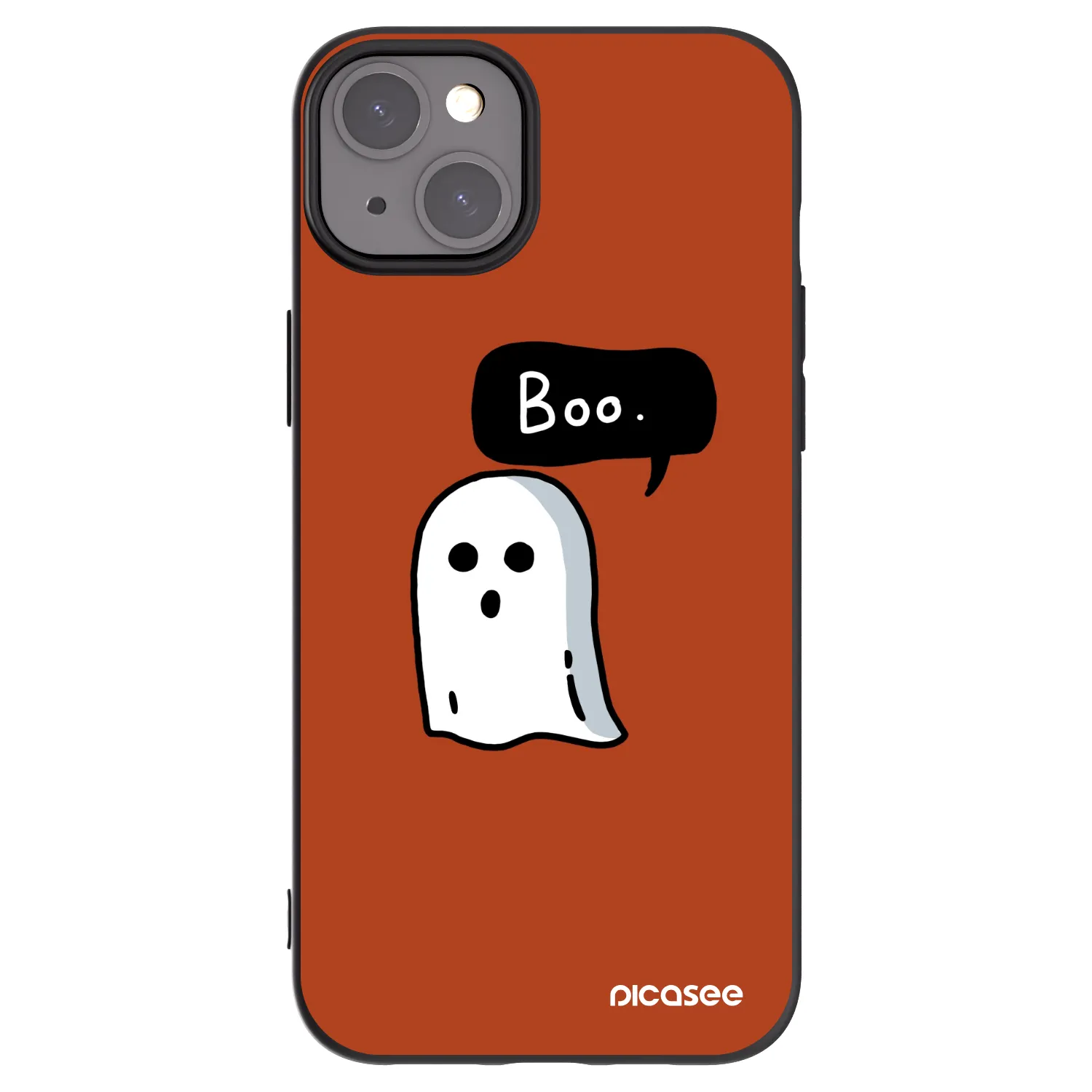 Picasee silikonski črni ovitek za Apple iPhone 15 Plus - Boo