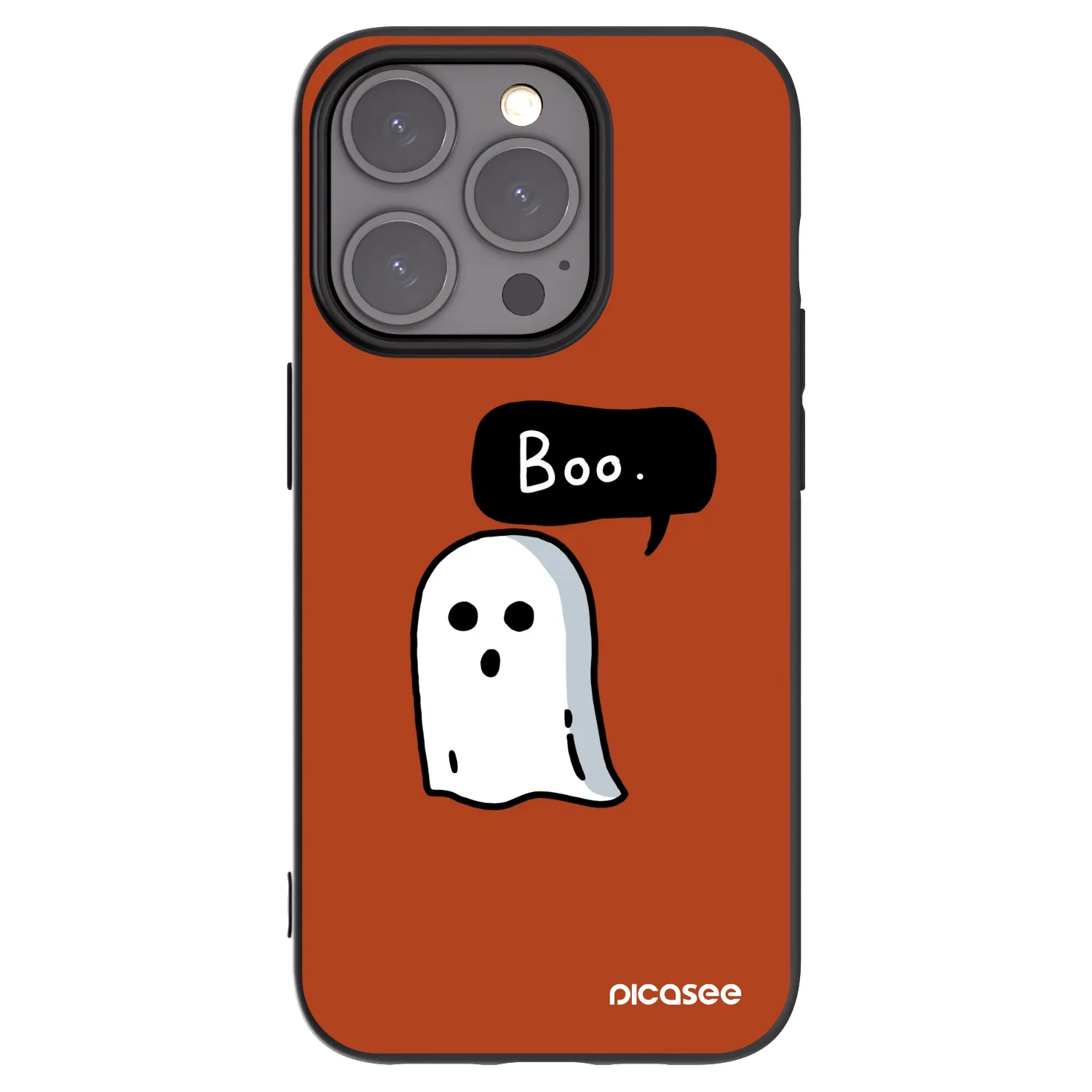 Picasee silikonski črni ovitek za Apple iPhone 15 Pro - Boo