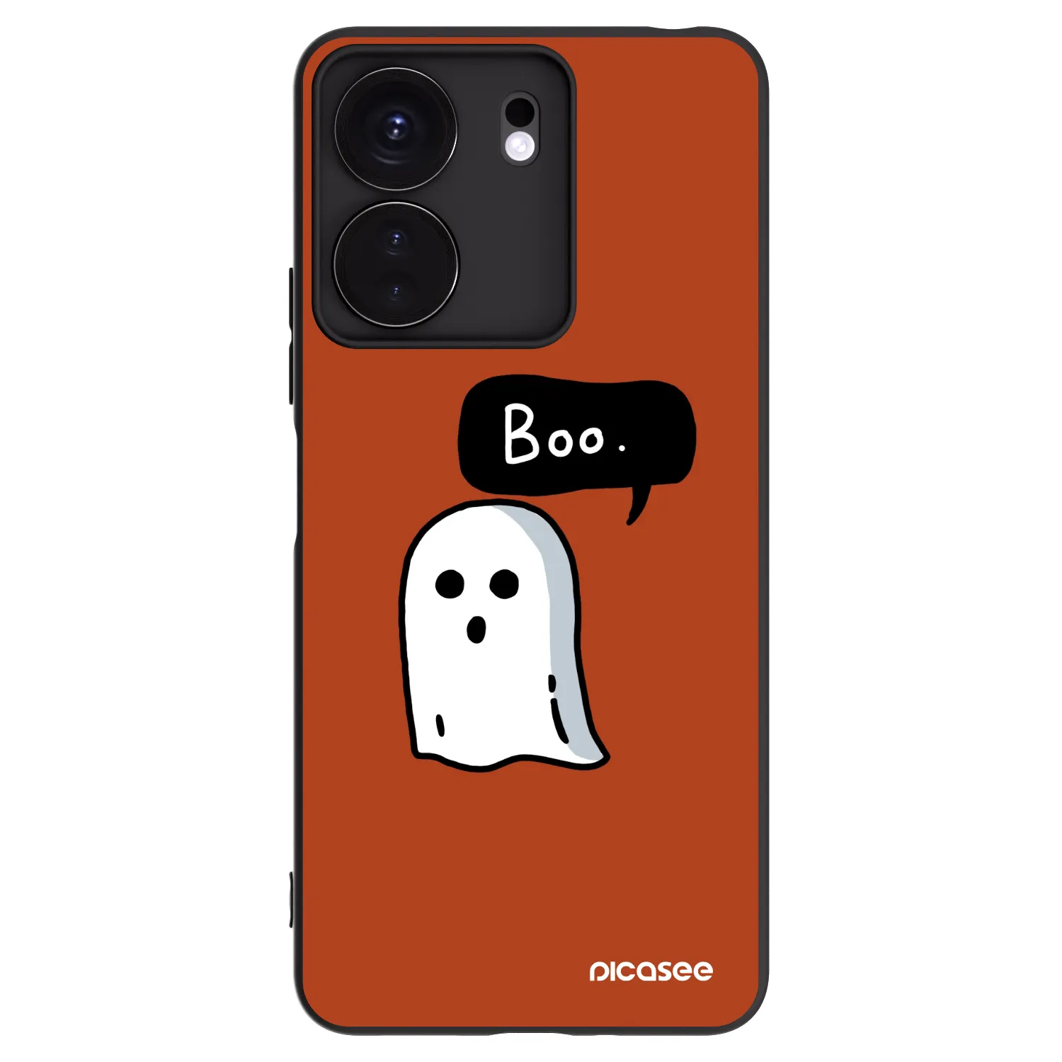 Picasee silikonski črni ovitek za Xiaomi Redmi 13C 4G - Boo