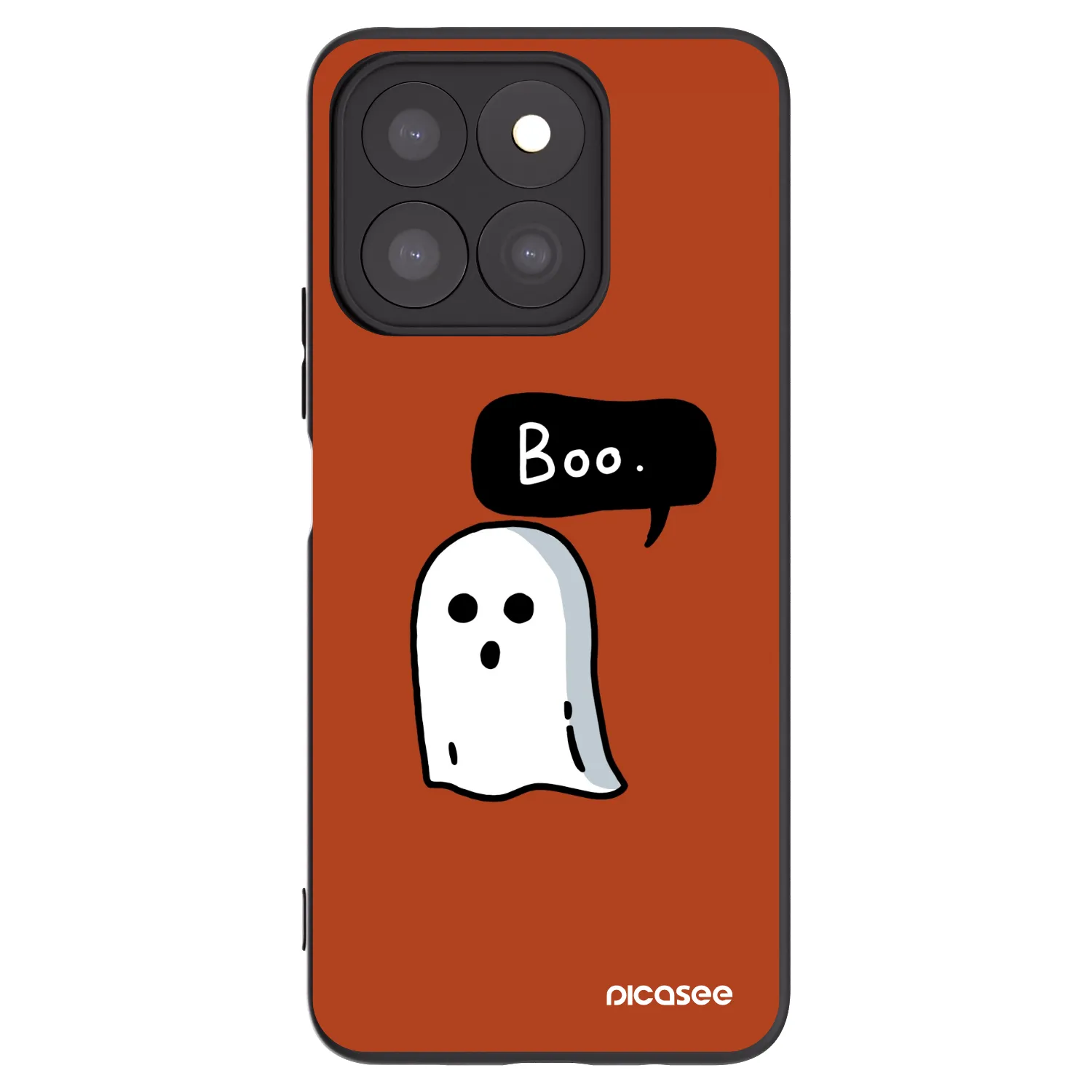 Picasee silikonski črni ovitek za Honor X8b - Boo