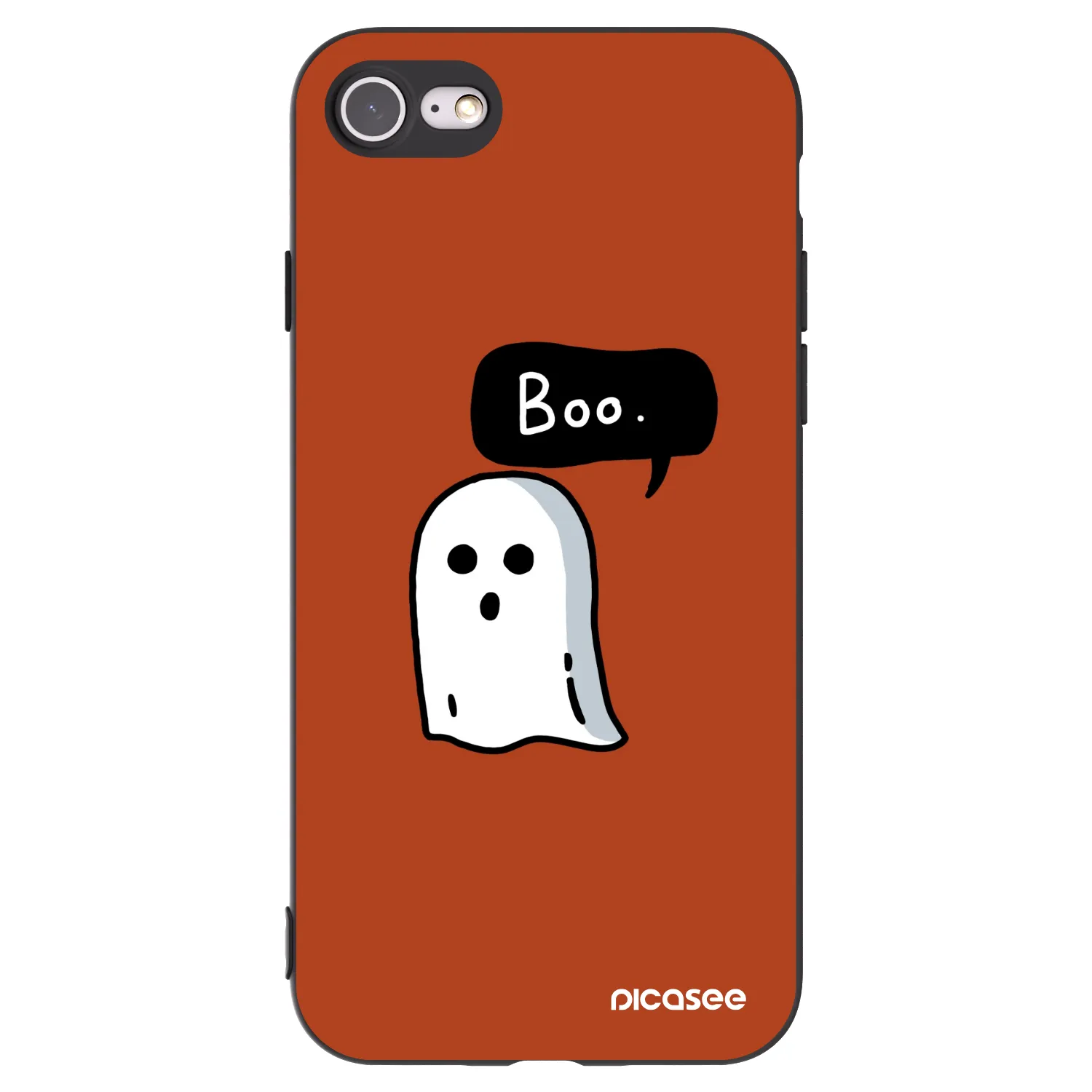 Picasee silikonski črni ovitek za Apple iPhone 8 - Boo
