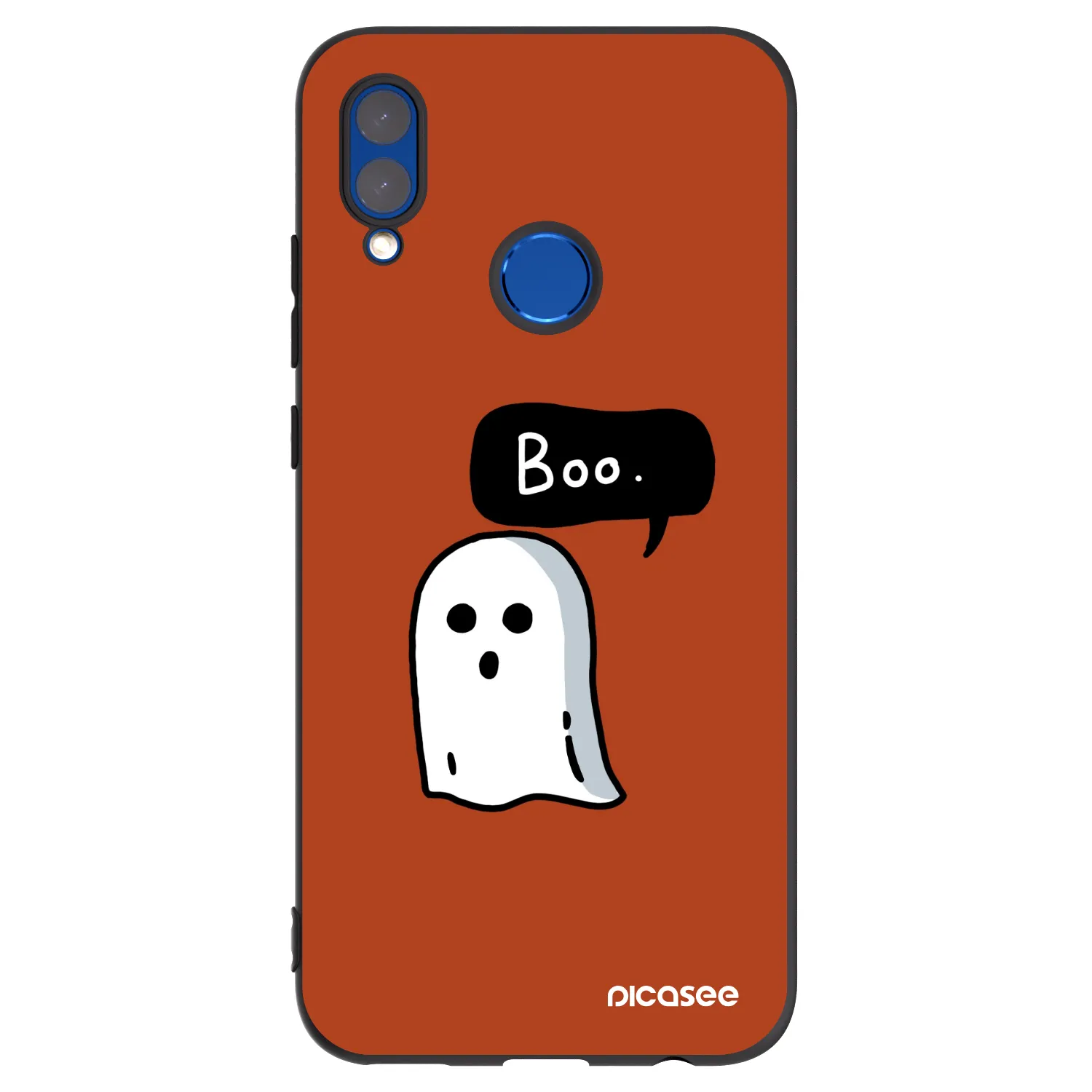 Picasee silikonski črni ovitek za Huawei P Smart 2019 - Boo