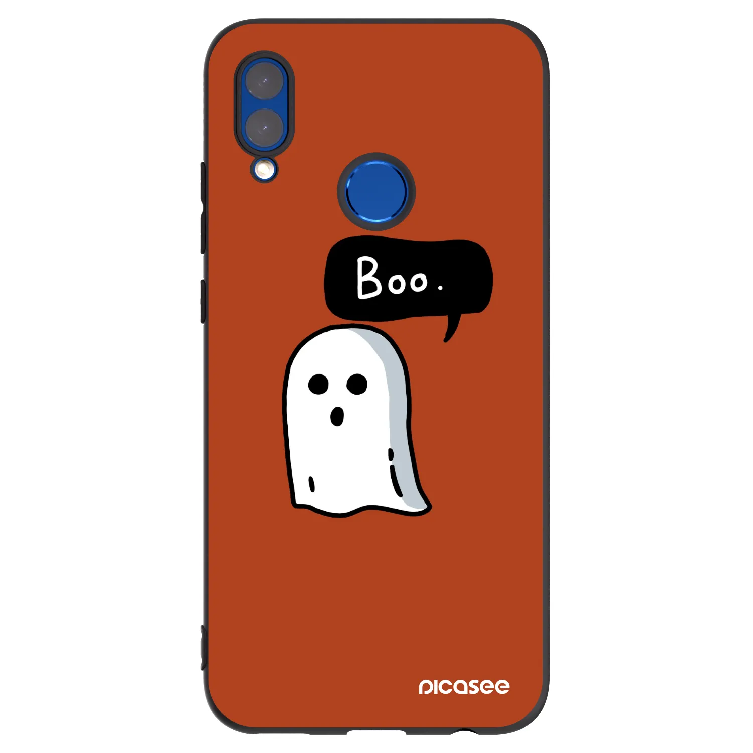 Picasee silikonski črni ovitek za Honor 10 Lite - Boo