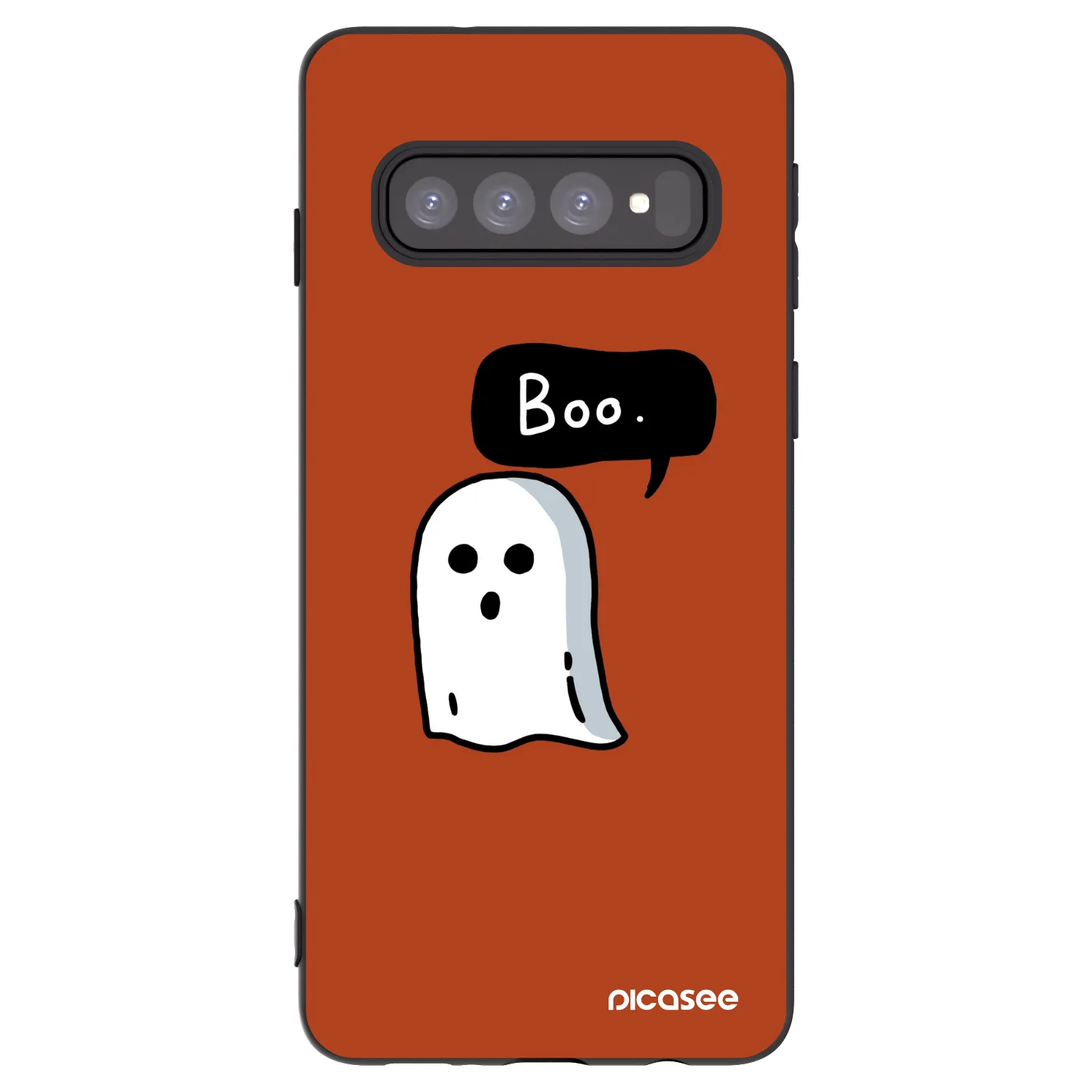Picasee silikonski črni ovitek za Samsung Galaxy S10 G973 - Boo