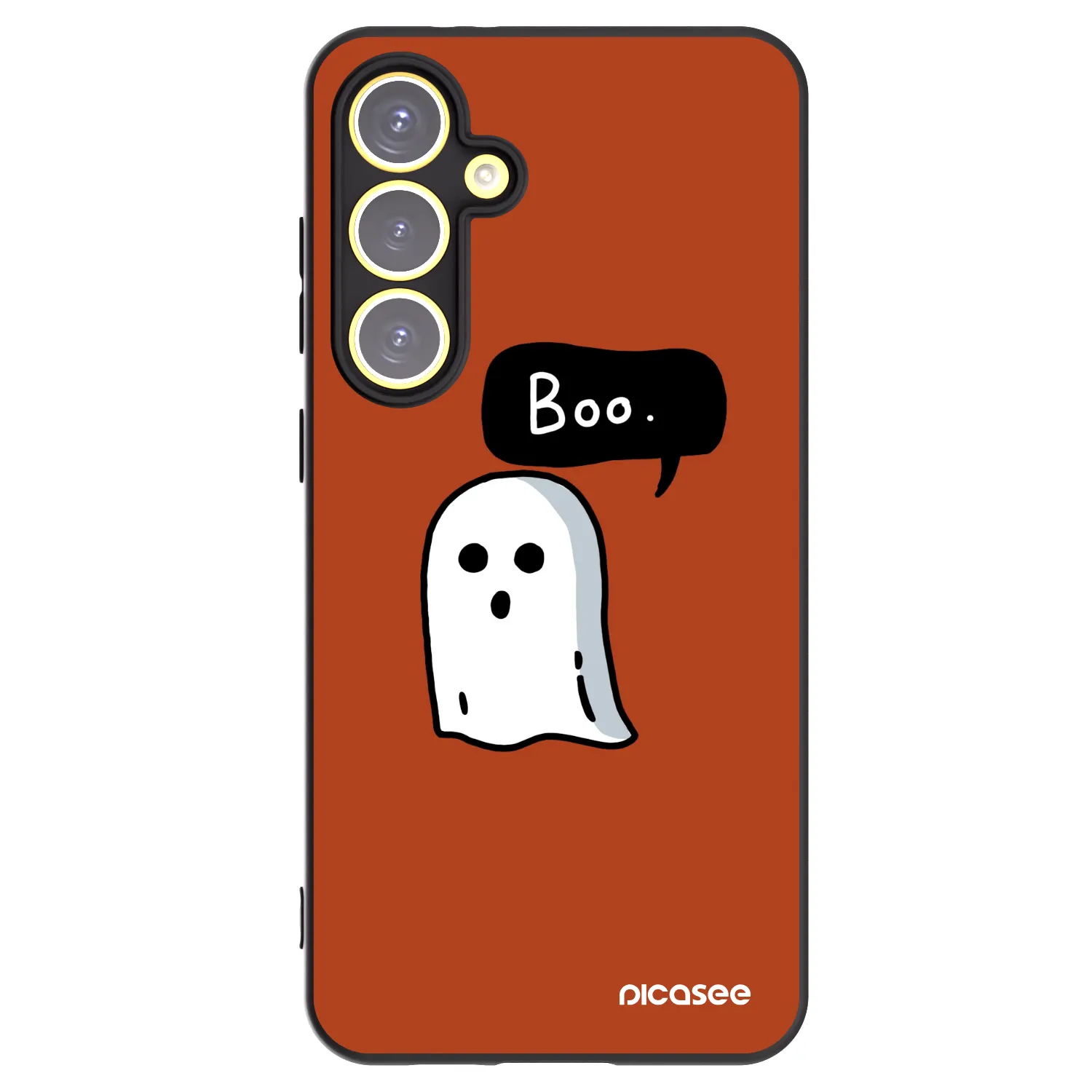 Picasee silikonski črni ovitek za Samsung Galaxy S24 FE S721B - Boo