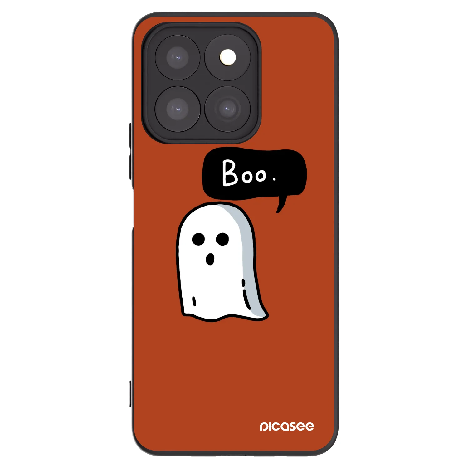 Picasee silikonski črni ovitek za Honor X8c - Boo