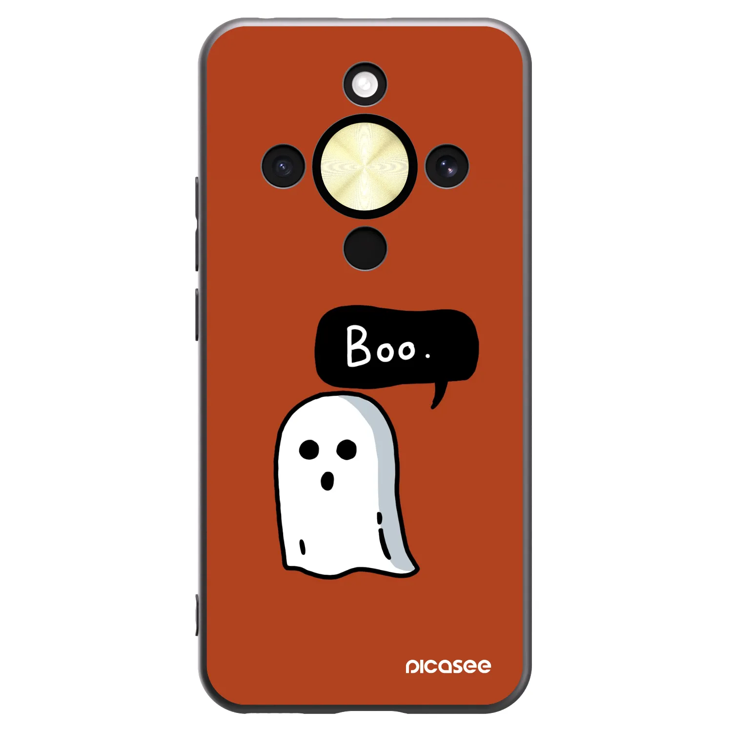 Picasee silikonski črni ovitek za Honor Magic8 Lite 5G - Boo