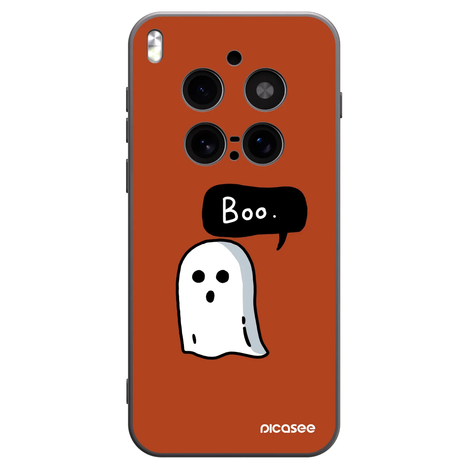 Picasee silikonski črni ovitek za Vivo X300 Pro - Boo
