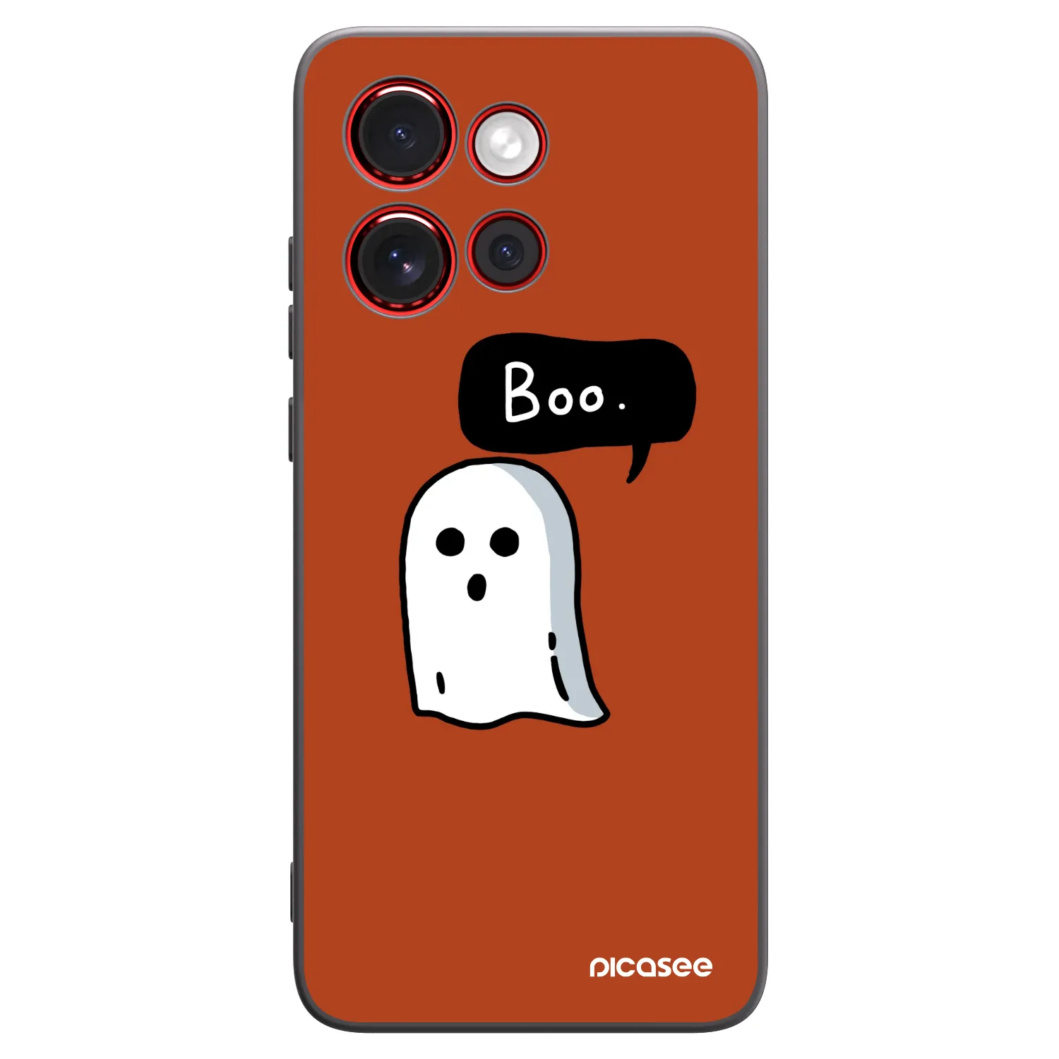 Picasee silikonski črni ovitek za Motorola Edge 60 Neo 5G - Boo