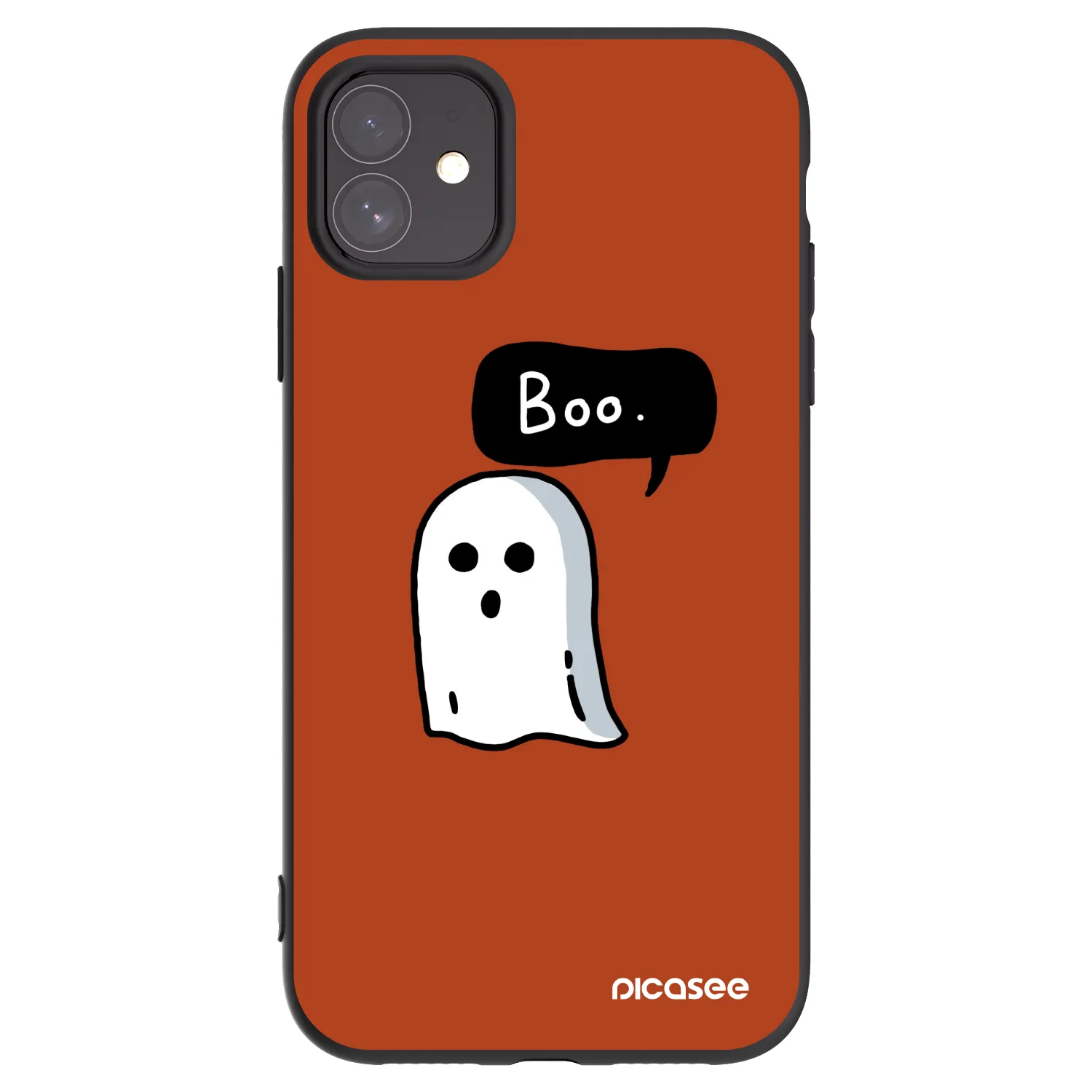 Picasee silikonski črni ovitek za Apple iPhone 11 - Boo