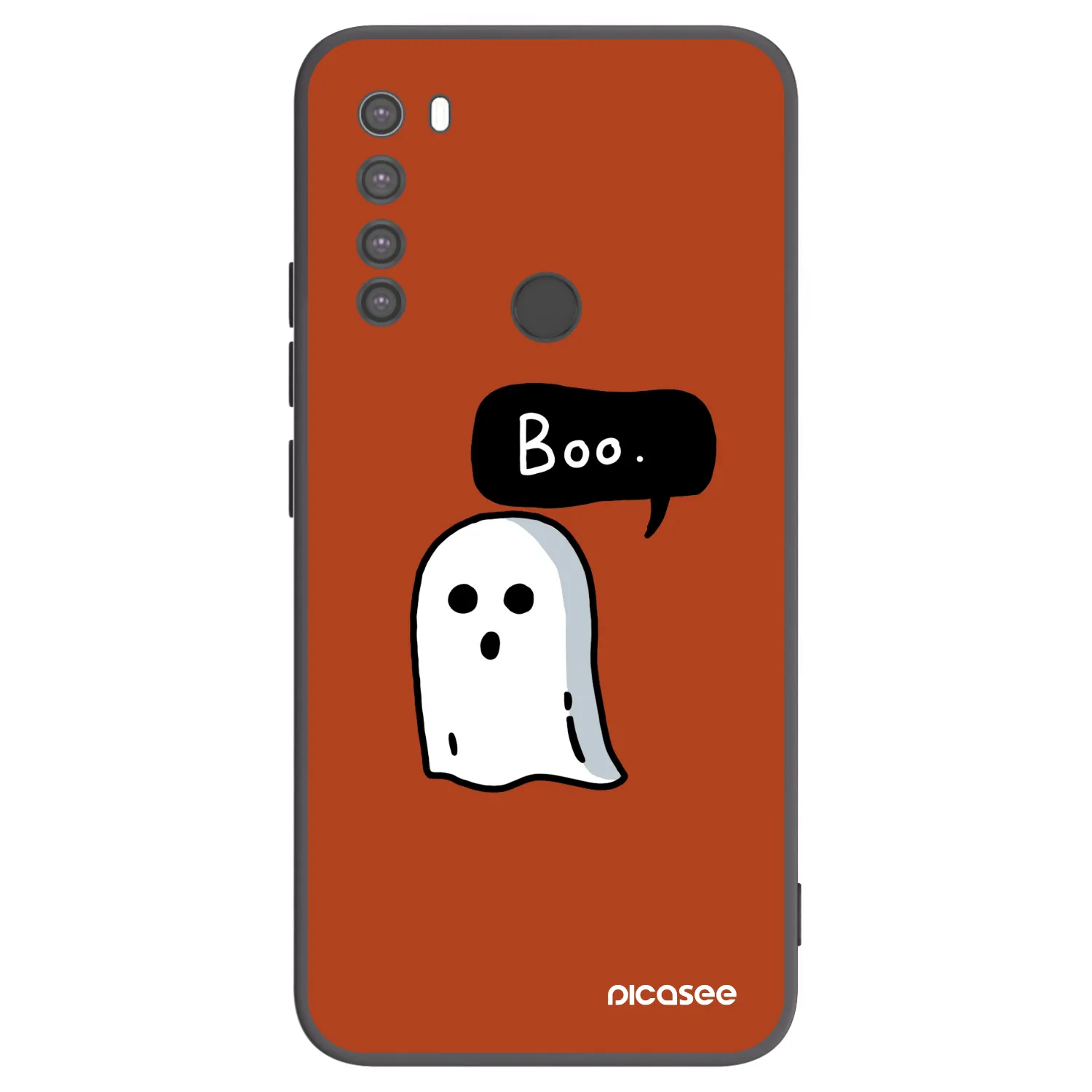 Picasee silikonski črni ovitek za Xiaomi Redmi Note 8 - Boo