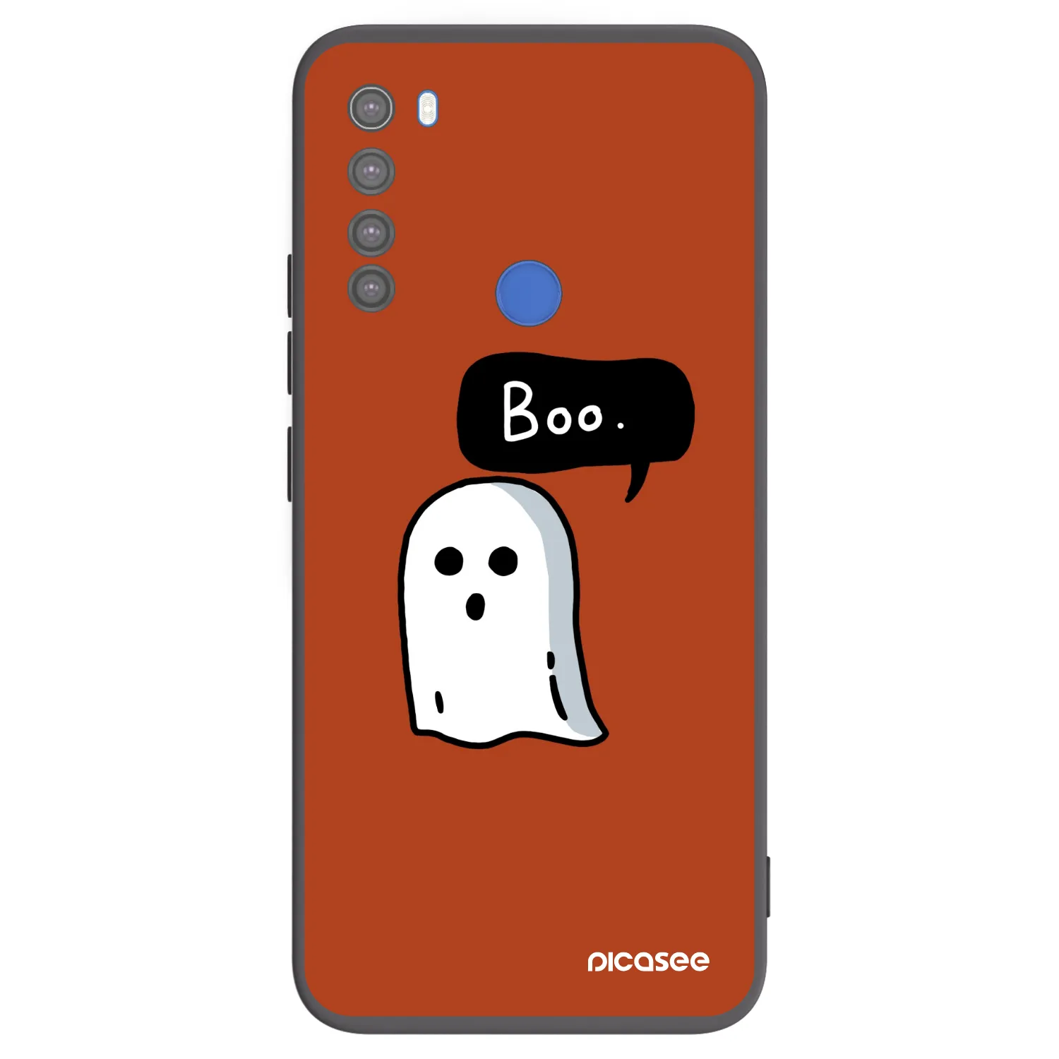 Picasee silikonski črni ovitek za Xiaomi Redmi Note 8T - Boo