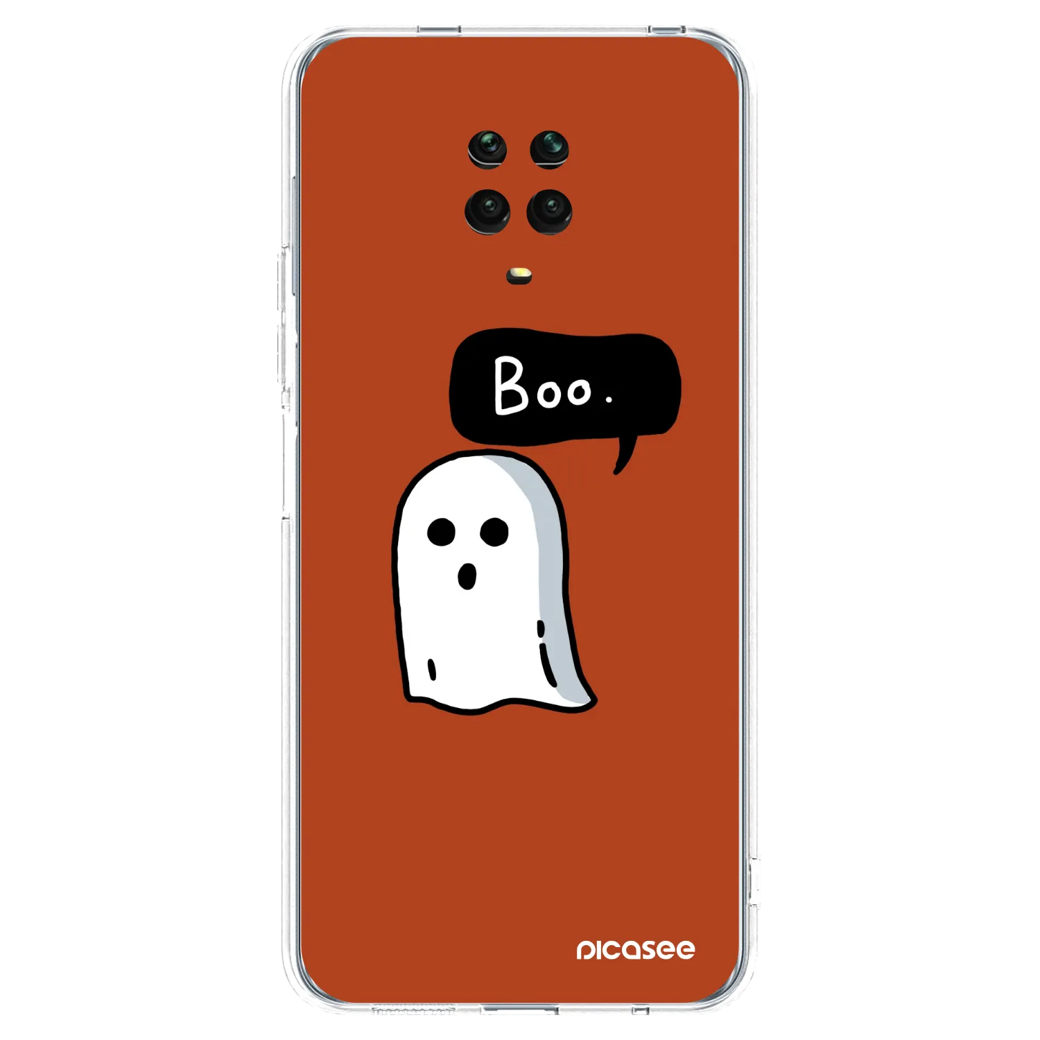 Picasee silikonski prozorni ovitek za Xiaomi Redmi Note 9 Pro - Boo