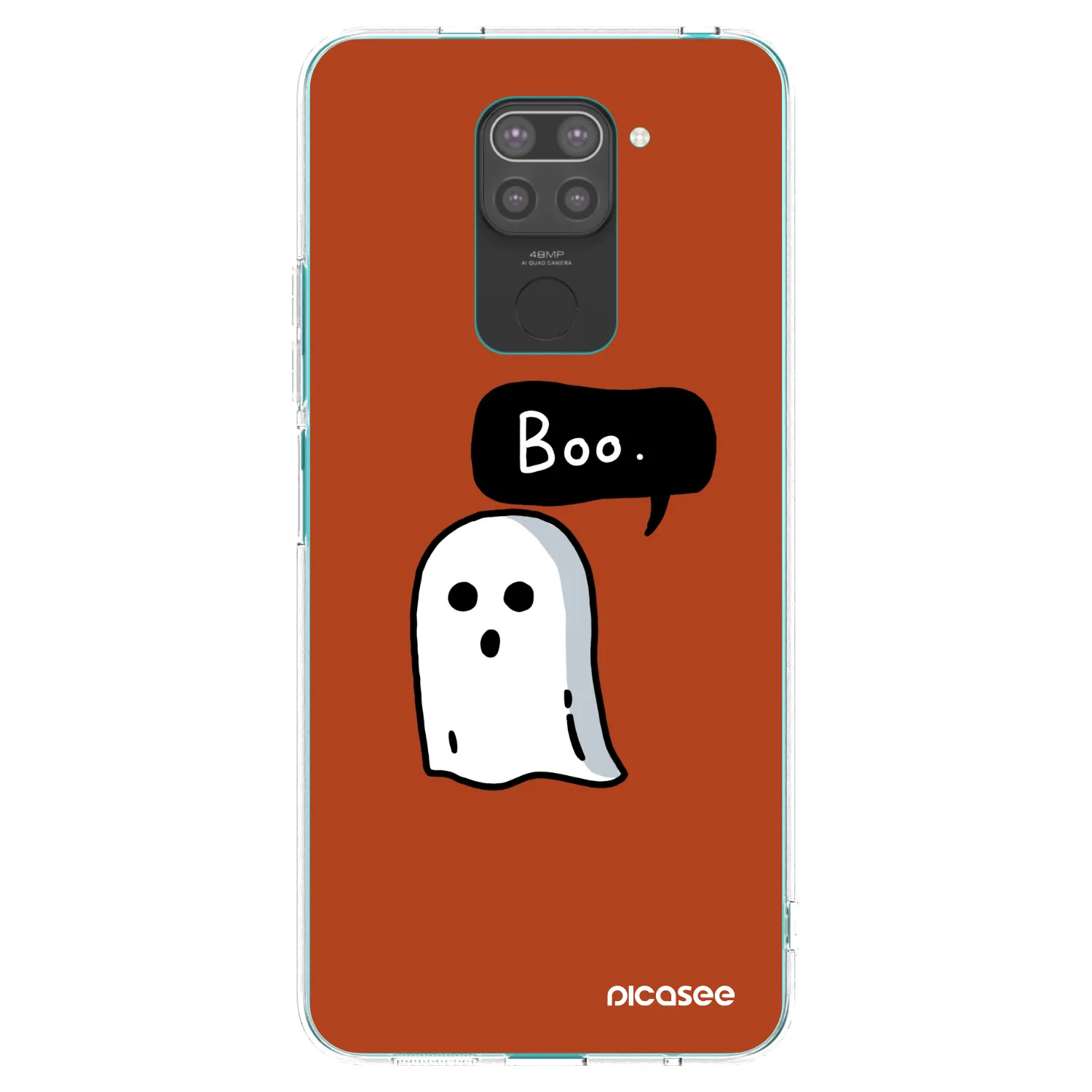 Picasee silikonski črni ovitek za Xiaomi Redmi Note 9 - Boo