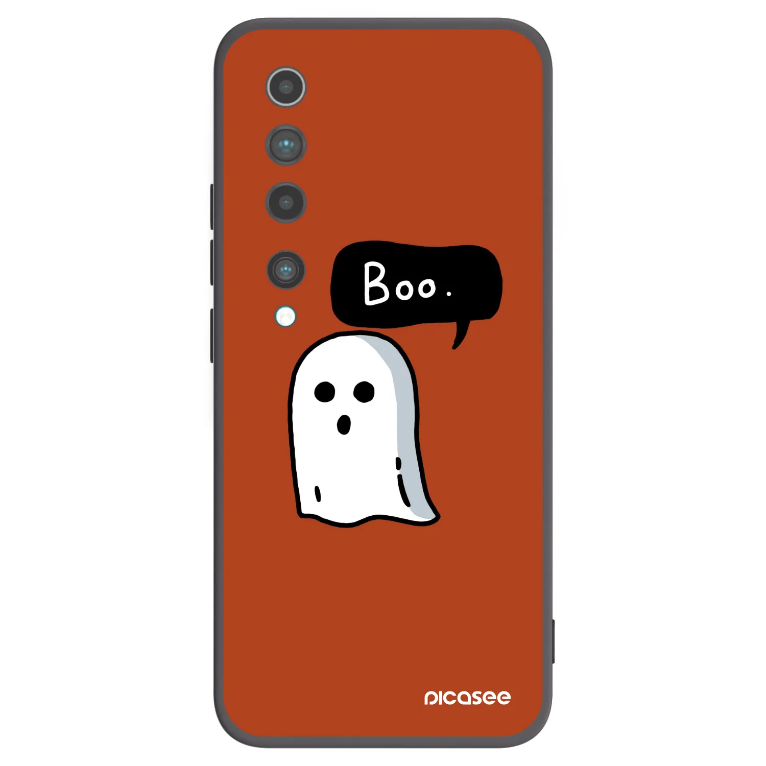 Picasee silikonski črni ovitek za Xiaomi Mi 10 - Boo