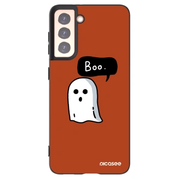 Picasee silikonski črni ovitek za Samsung Galaxy S21 5G G991B - Boo