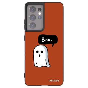 Picasee silikonski črni ovitek za Samsung Galaxy S21 Ultra 5G G998B - Boo