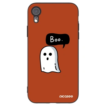 Picasee silikonski črni ovitek za Apple iPhone XR - Boo