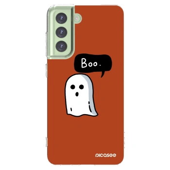 Picasee silikonski prozorni ovitek za Samsung Galaxy S21 FE 5G - Boo