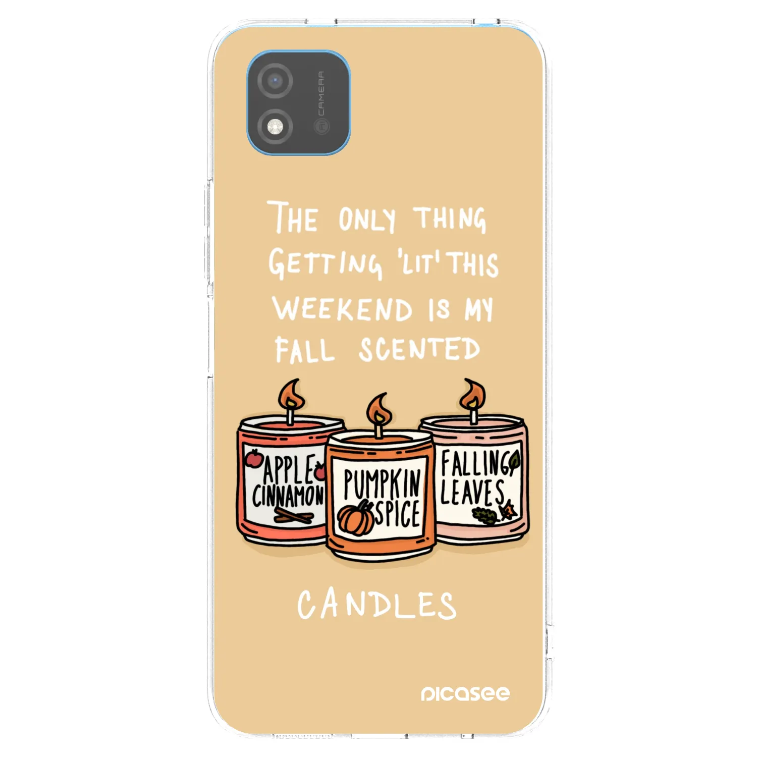 Picasee silikonski prozorni ovitek za Realme C11 (2021) - Candles