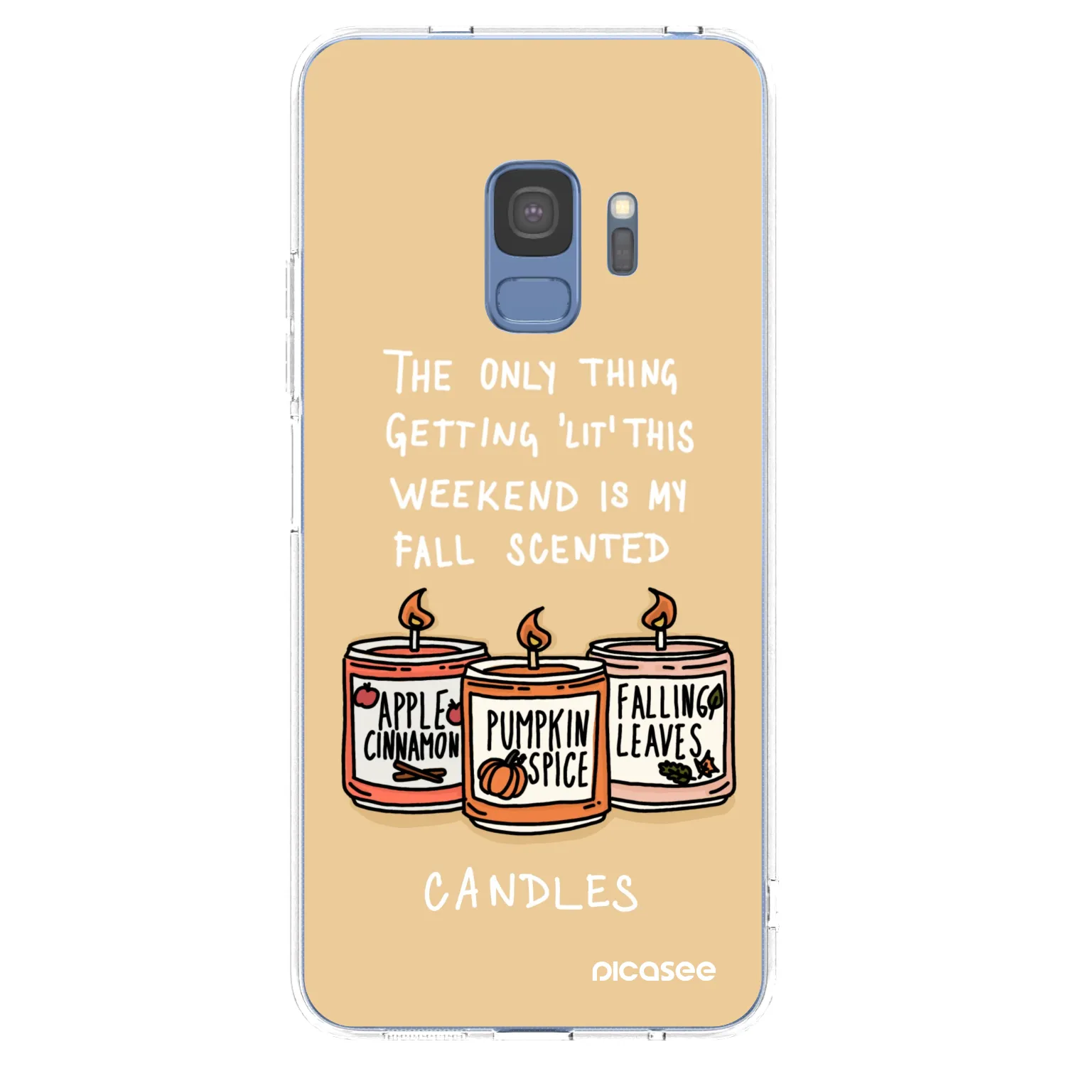 Picasee silikonski prozorni ovitek za Samsung Galaxy S9 G960F - Candles