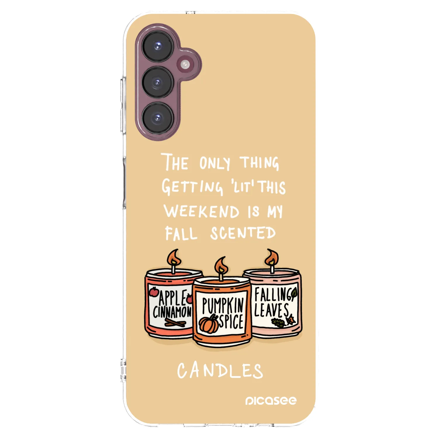 Picasee silikonski prozorni ovitek za Samsung Galaxy A05s A057G - Candles