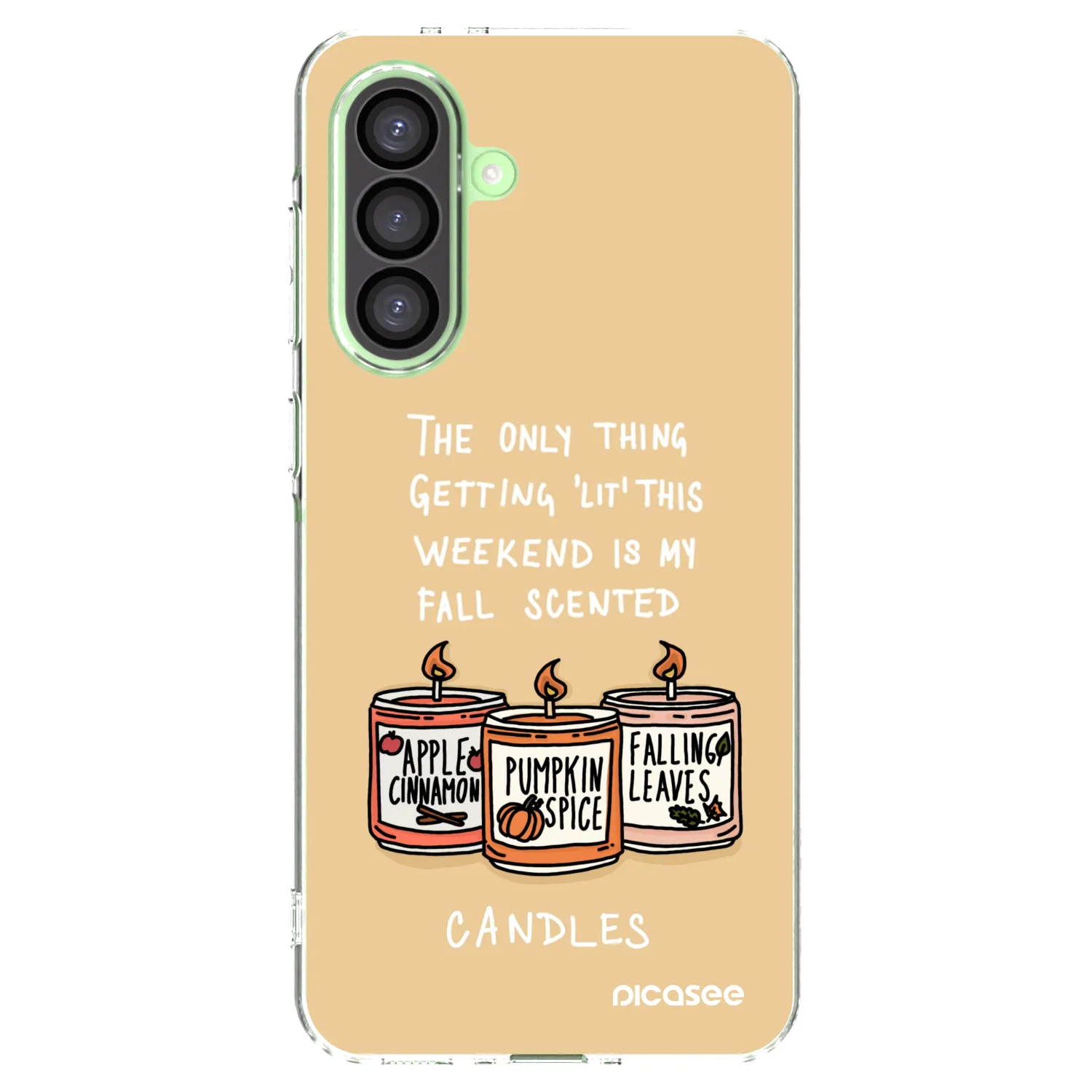 Picasee silikonski prozorni ovitek za Samsung Galaxy A26 5G A266B - Candles