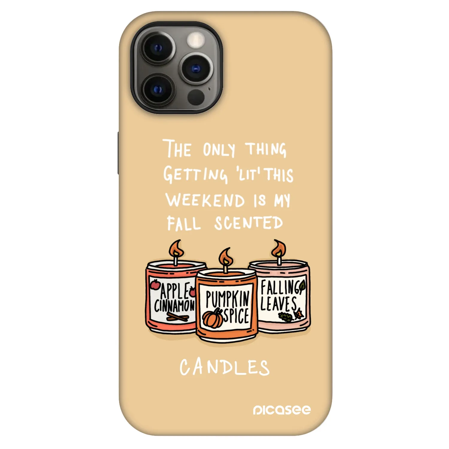 Picasee Fashion Case MagSafe za Apple iPhone 12 - Candles