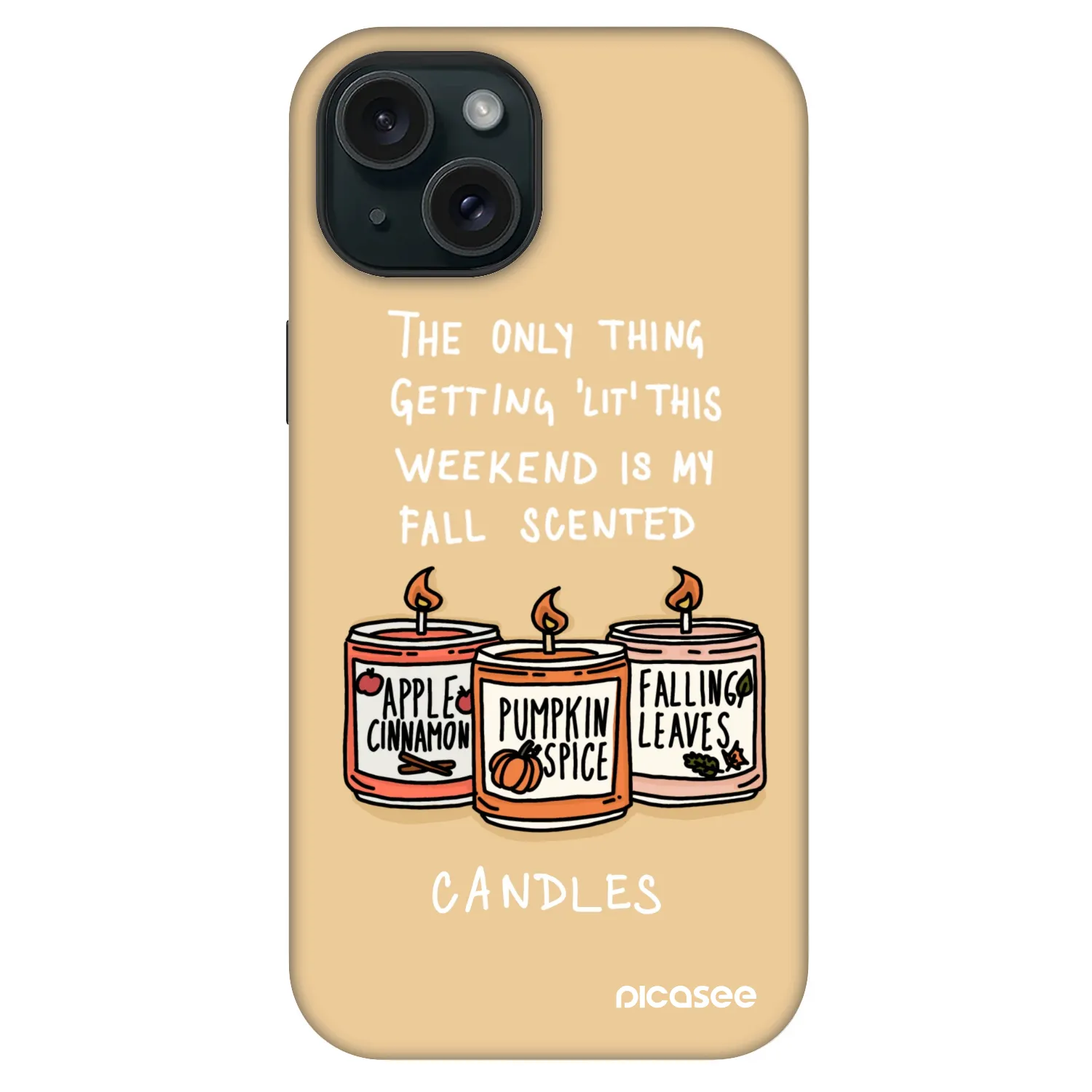 Picasee Fashion Case MagSafe za Apple iPhone 15 - Candles