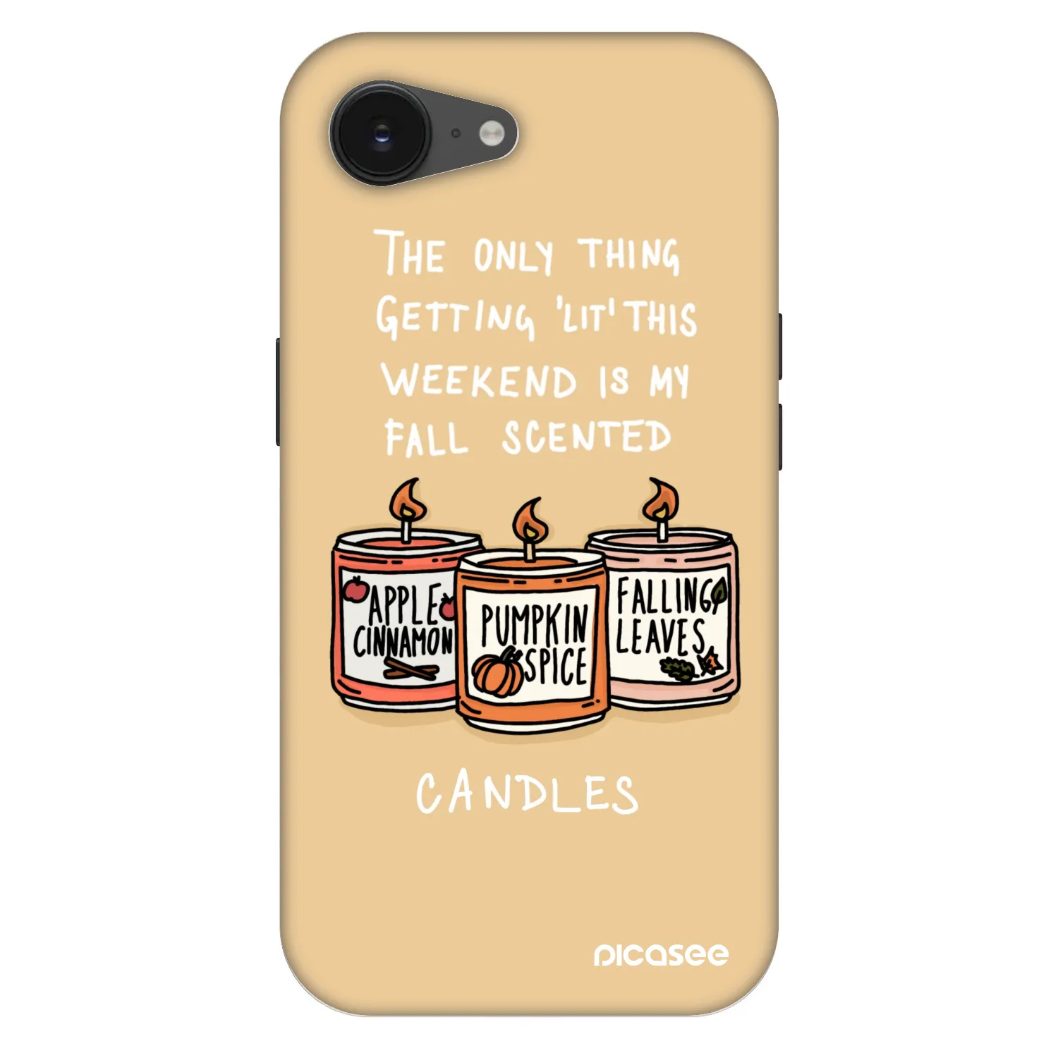 Picasee Fashion Case MagSafe za Apple iPhone 16e - Candles