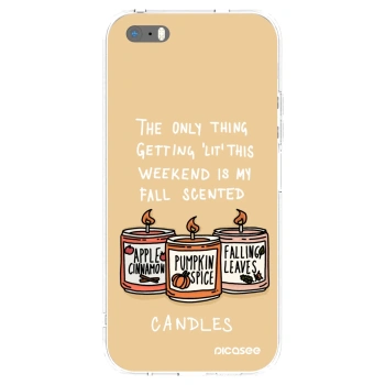 Picasee silikonski prozorni ovitek za Apple iPhone 5/5S/SE - Candles