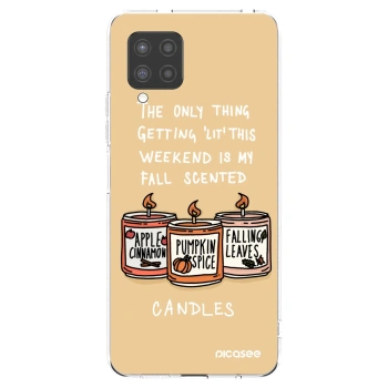 Picasee silikonski prozorni ovitek za Samsung Galaxy A42 A426B - Candles