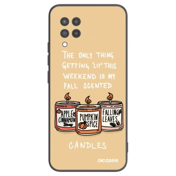 Picasee silikonski črni ovitek za Samsung Galaxy A42 A426B - Candles