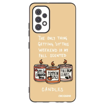 Picasee silikonski črni ovitek za Samsung Galaxy A32 5G A326B - Candles